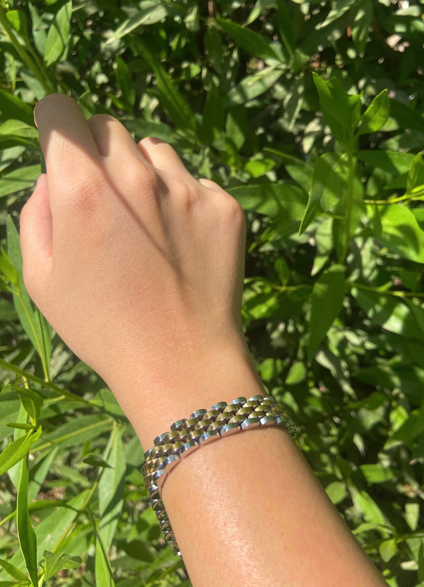 Gold x Silver Watch Bracelet