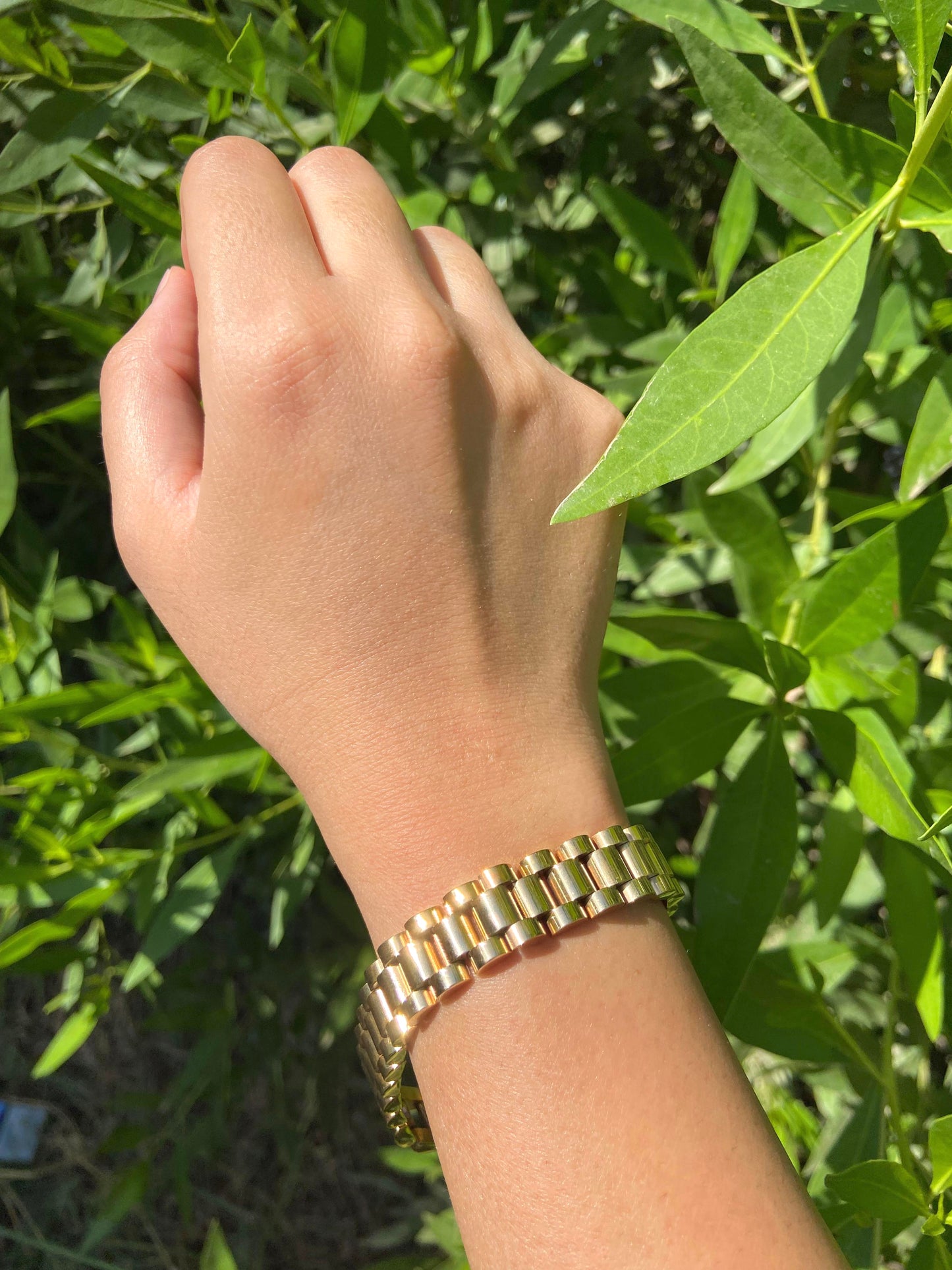 Gold Watch Bracelet