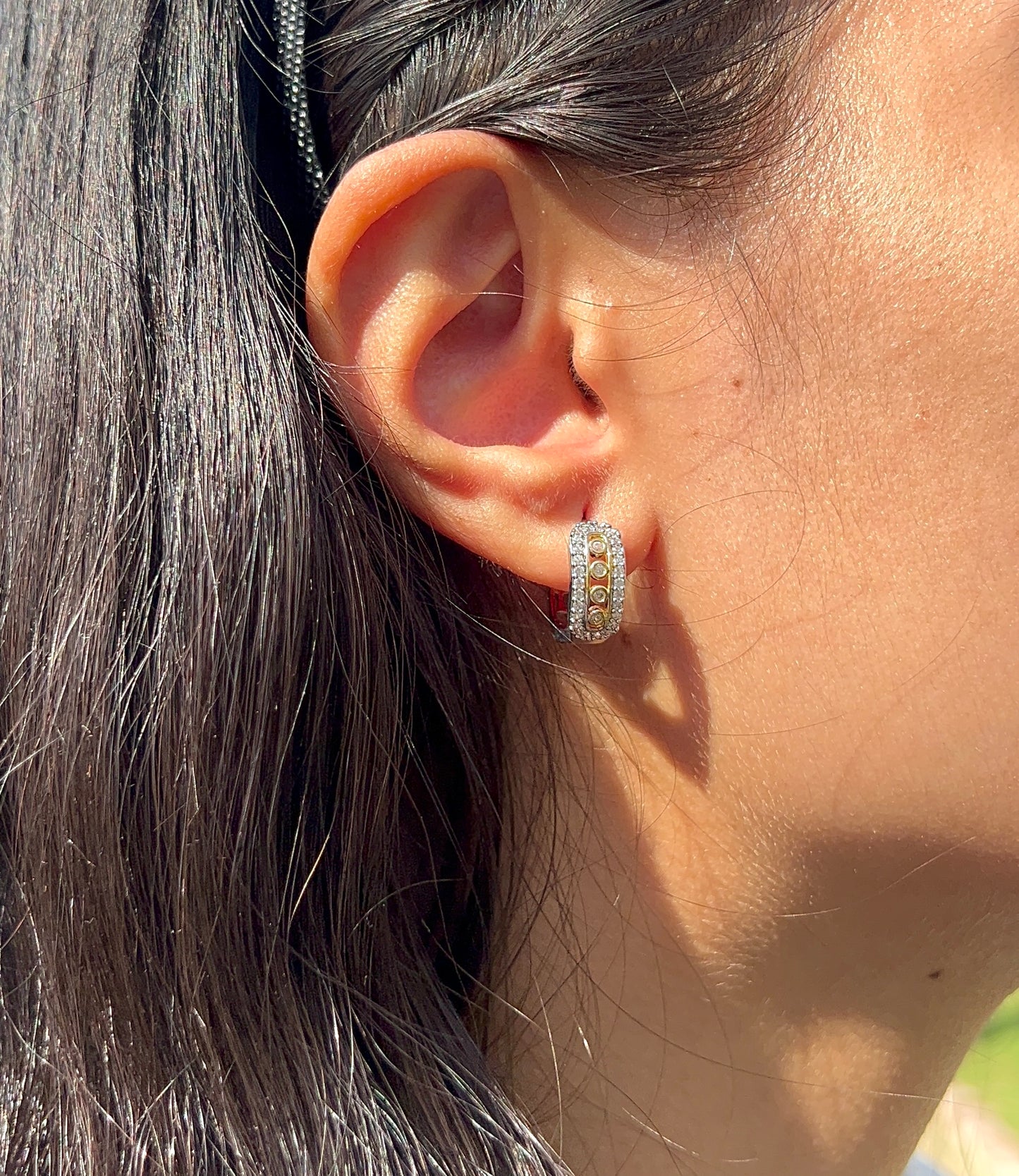 Move silverxgold Earrings
