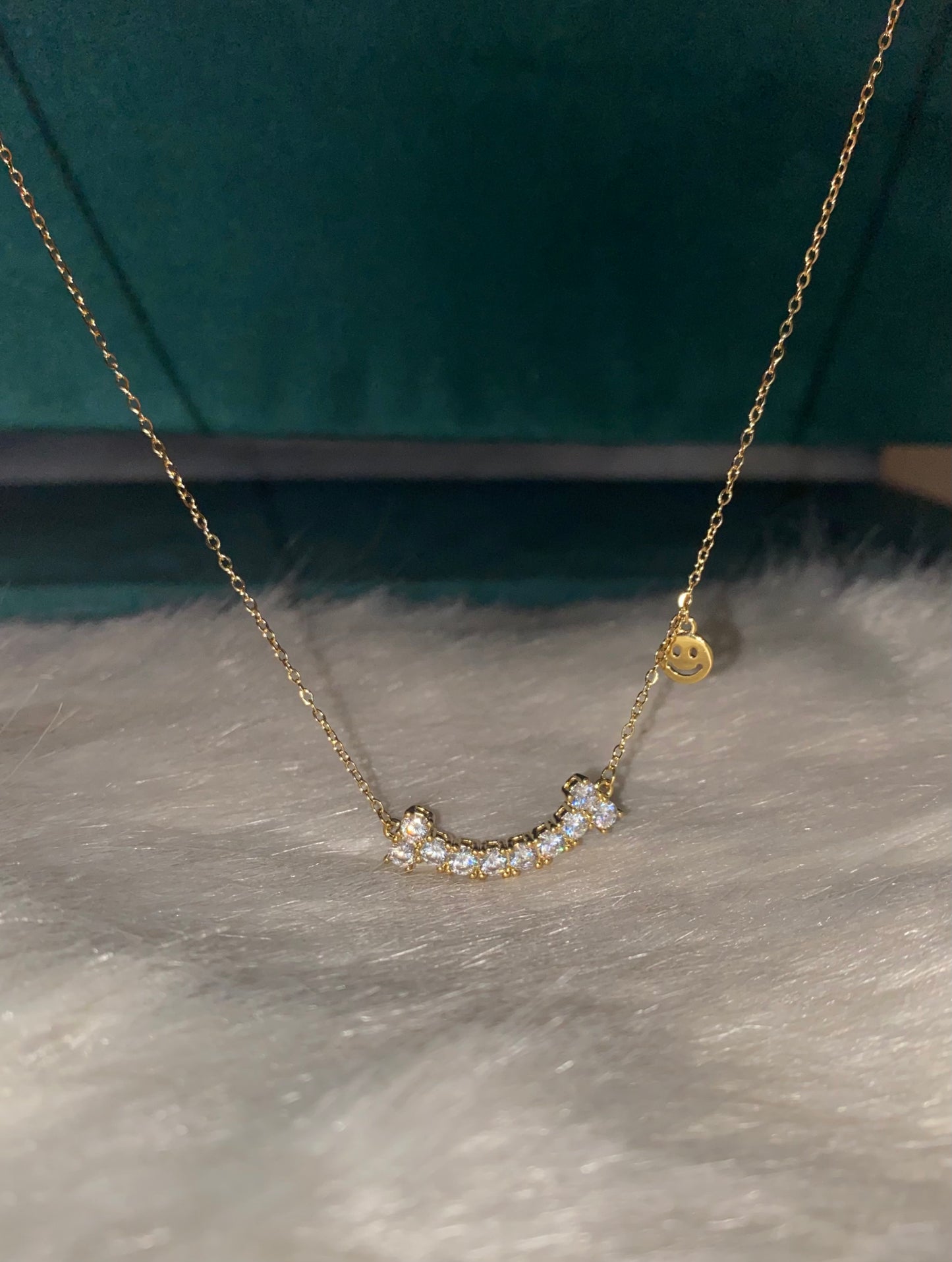 Celeste Curve Gold Necklace