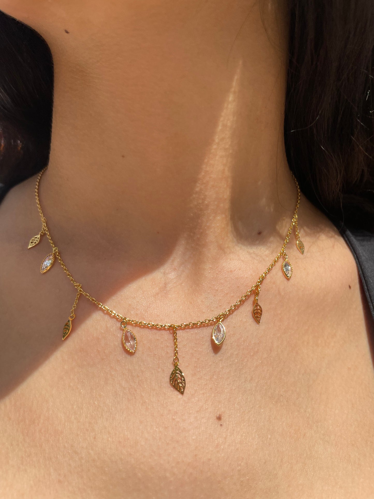 Leaf Diamond Necklace