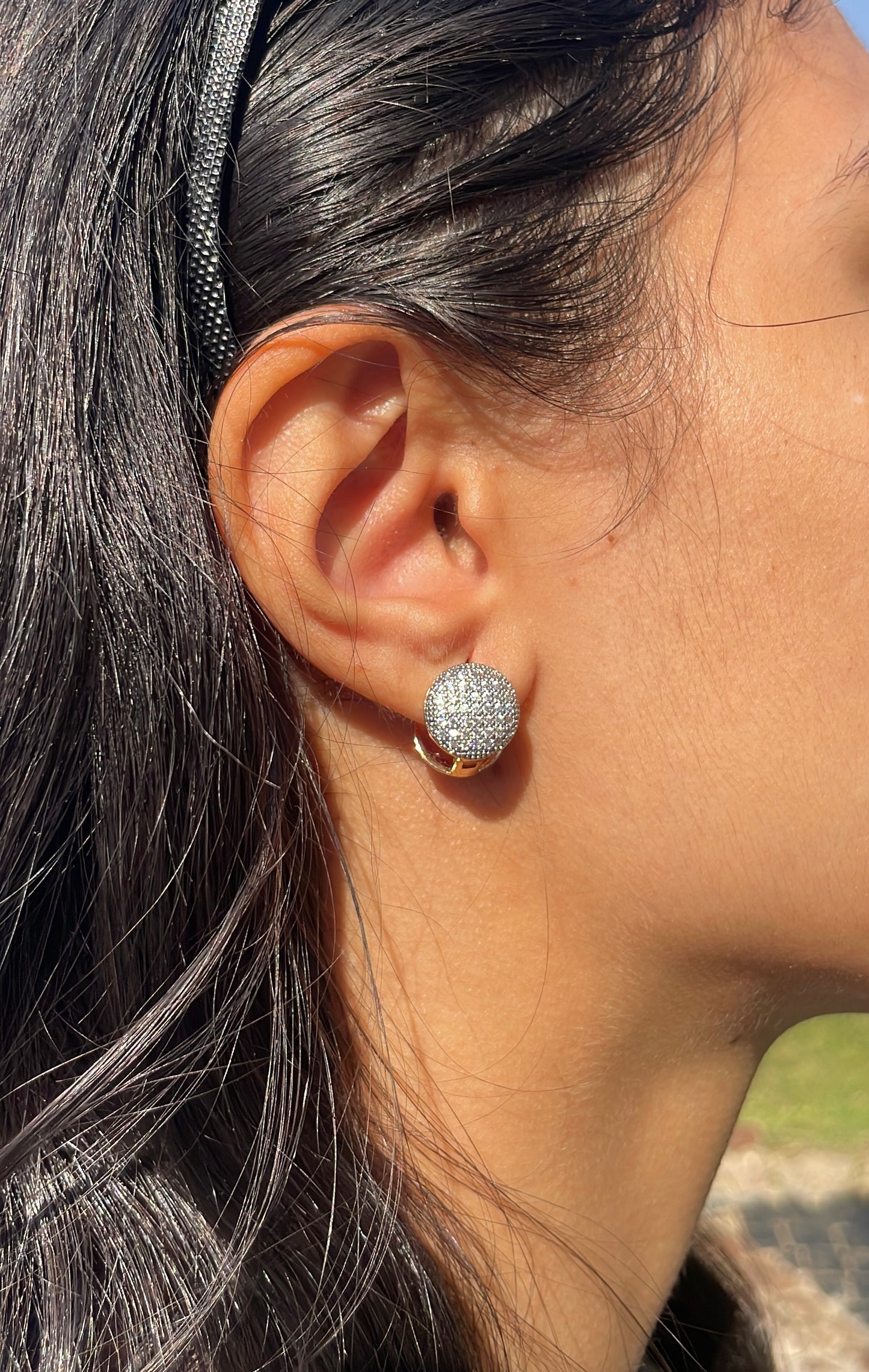 Round Crystals Earrings