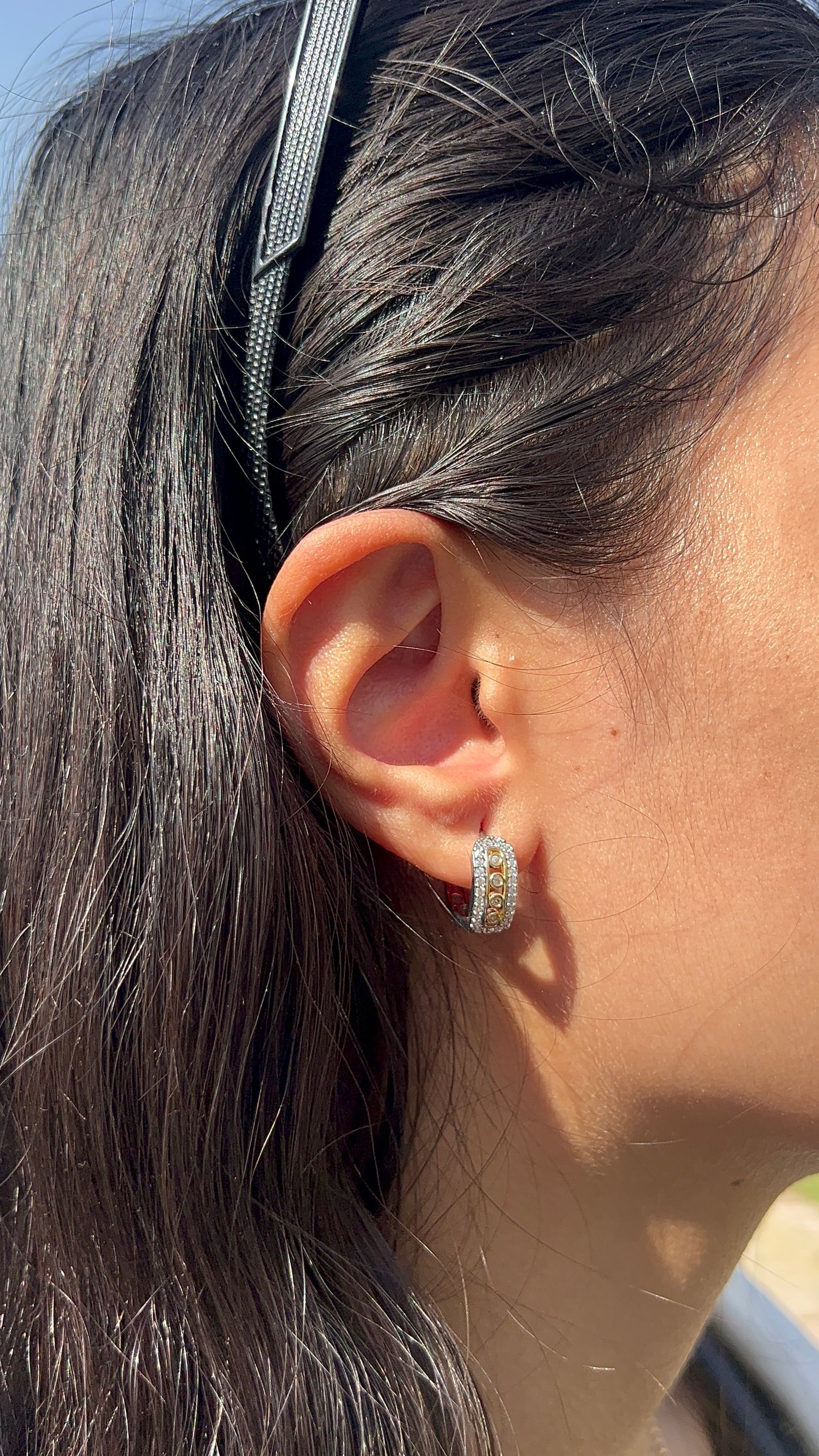 Move silverxgold Earrings