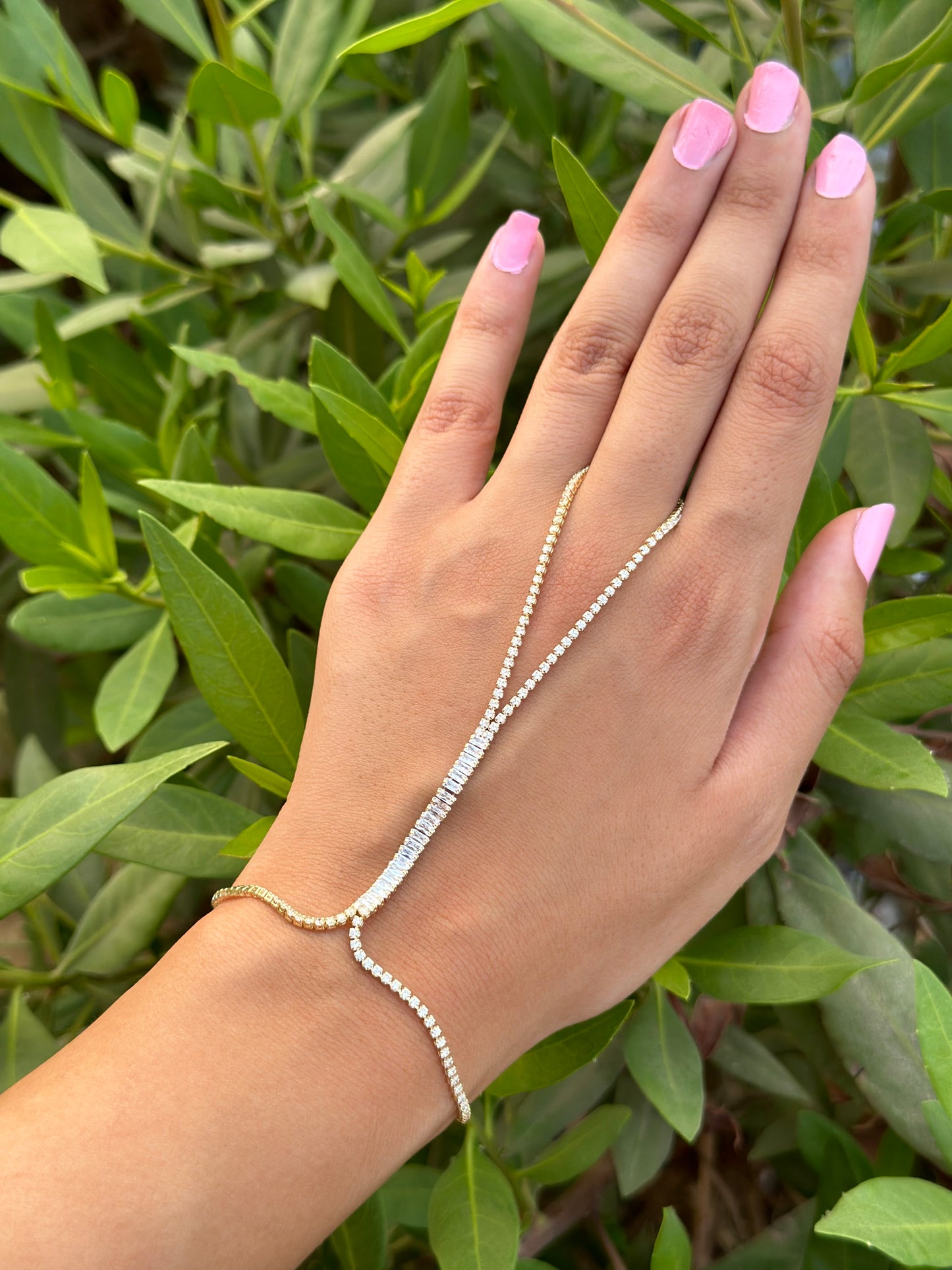 Baguette Tennis Hand Chain