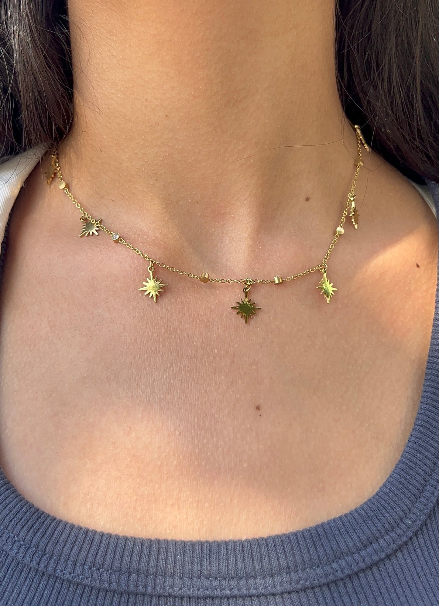 Starburst Gold Necklace