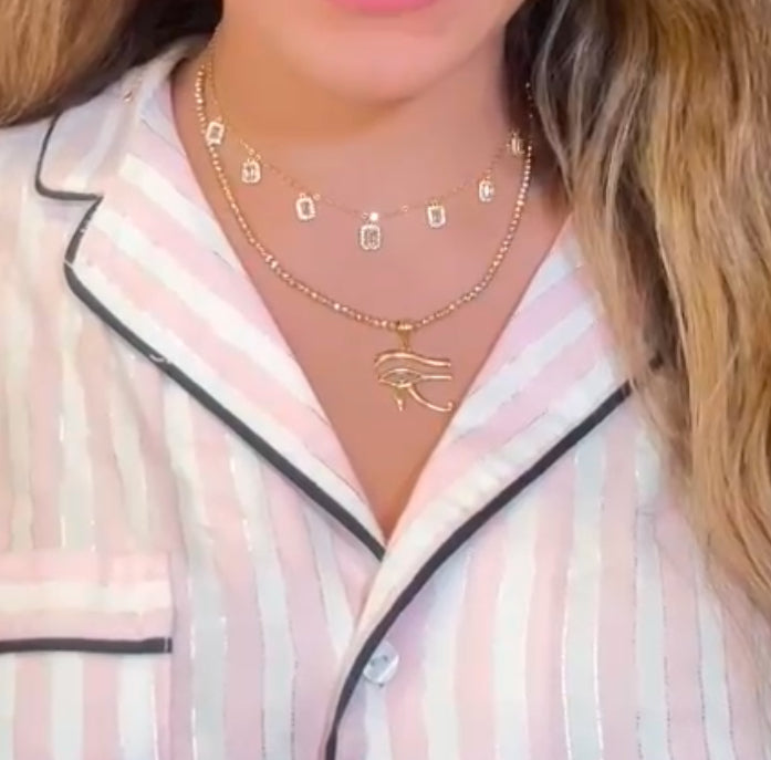 Baguette Gold Necklace