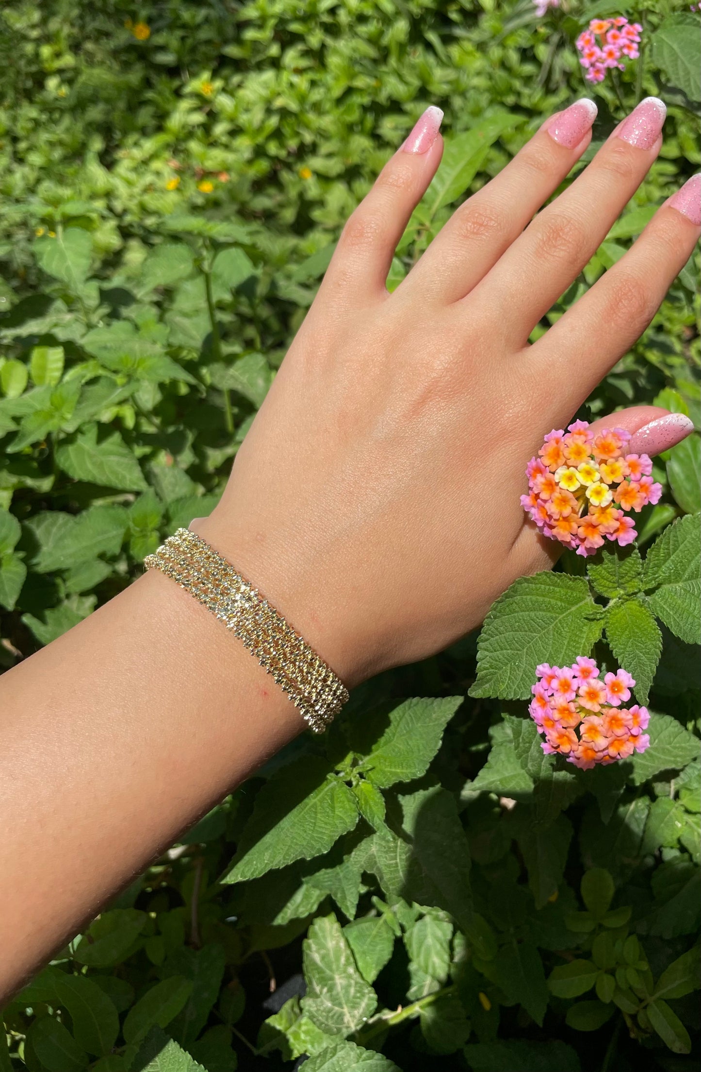 Bling Bling Thick Bangle