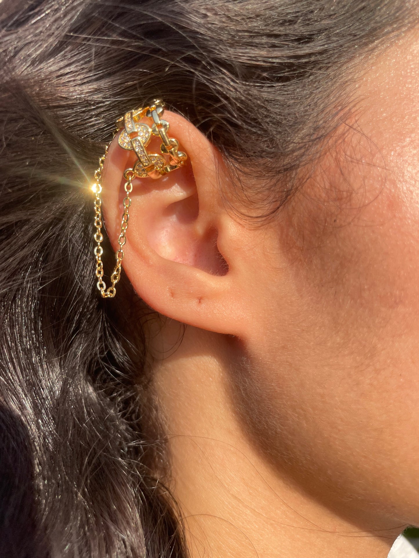 Fake Chain Earrings