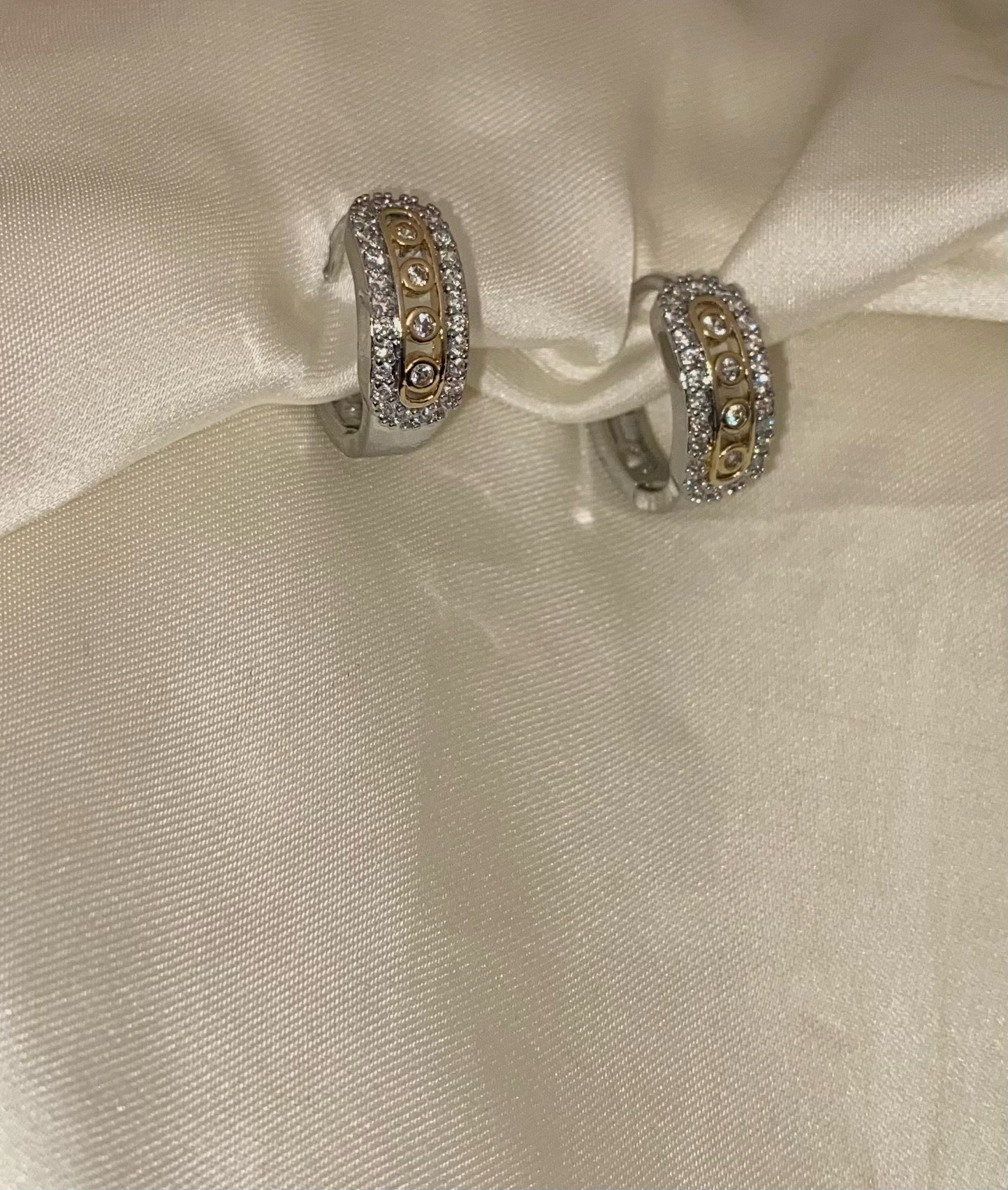 Move silverxgold Earrings