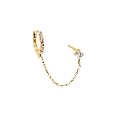 Diamond Stud Connected Piercing