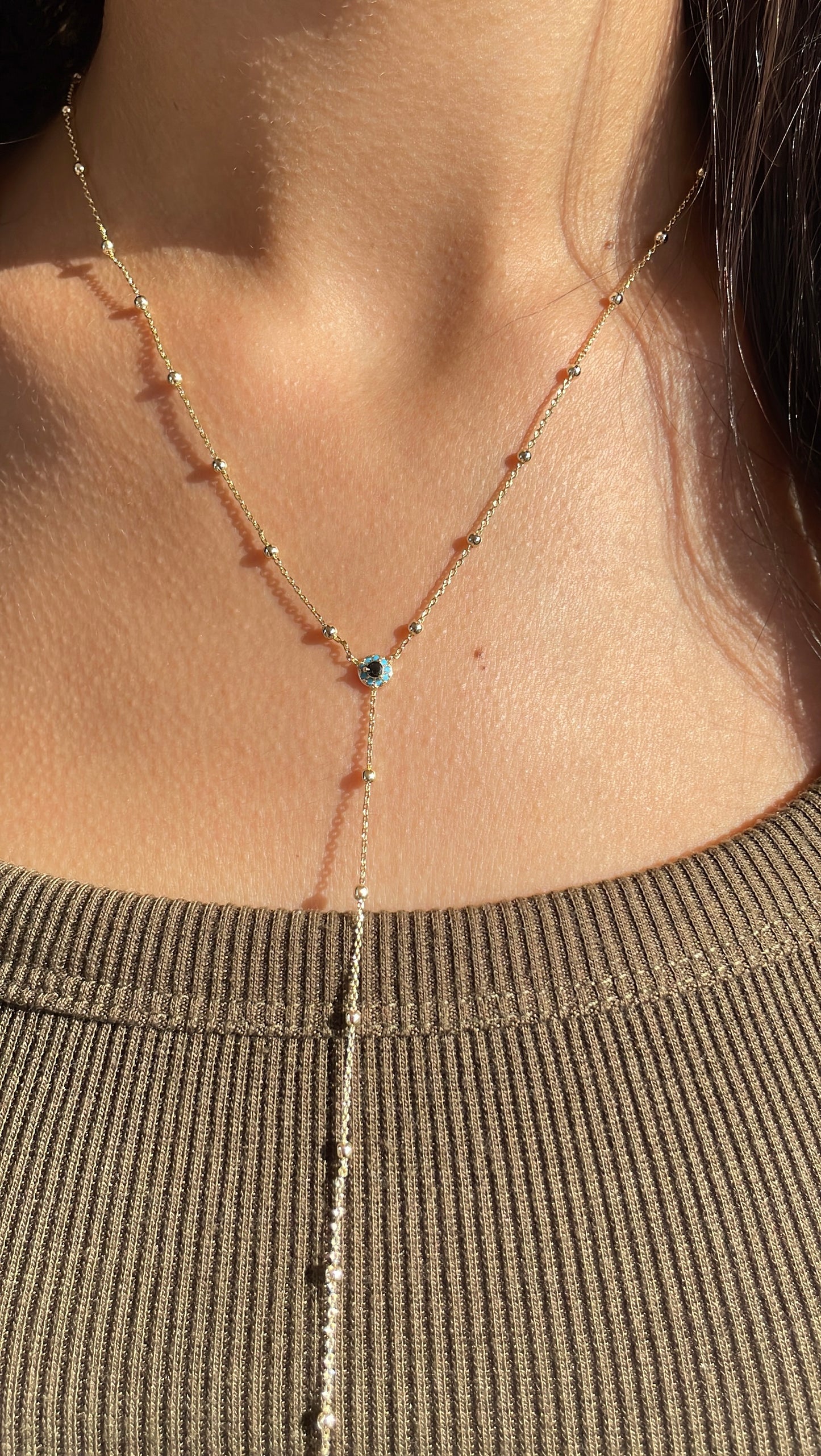 Evil Eye Drop Necklace