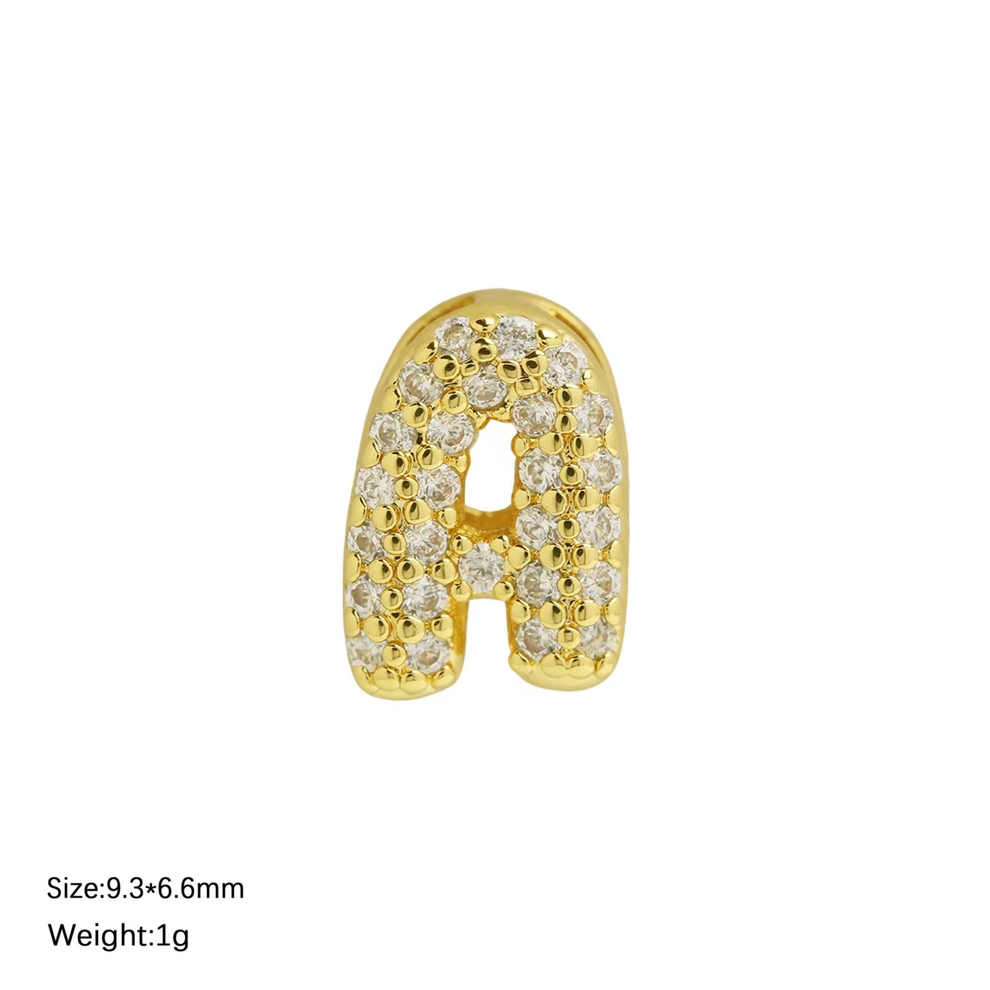 Petite Bubble Initial Necklace