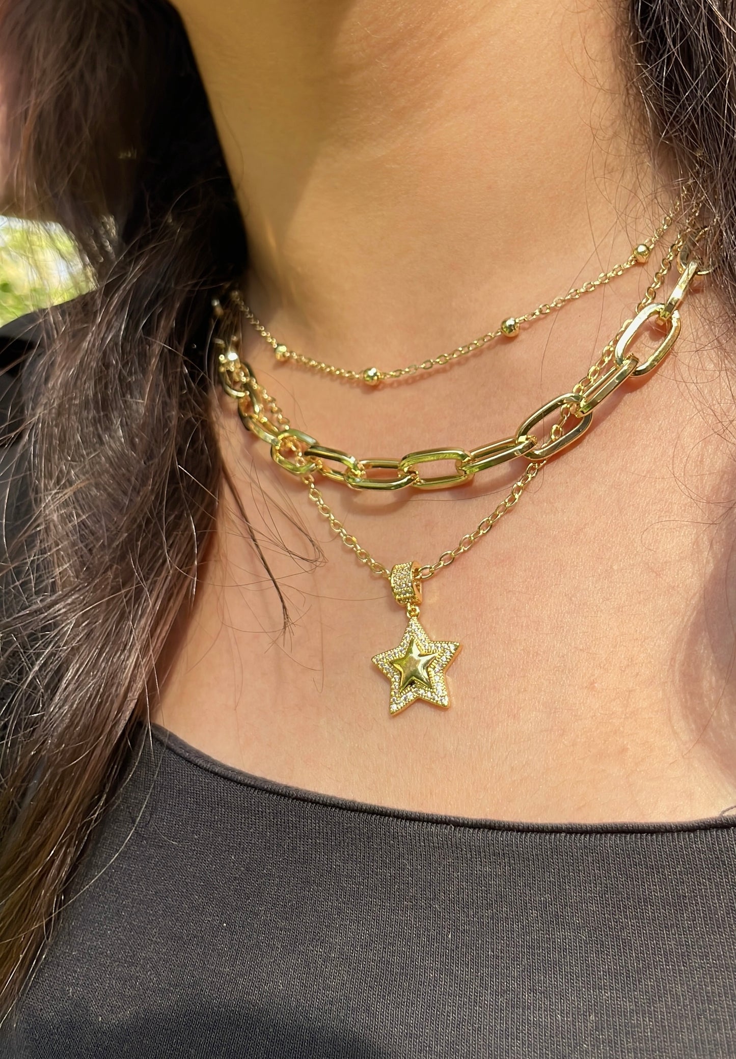 Diamonds Star Chain Necklace