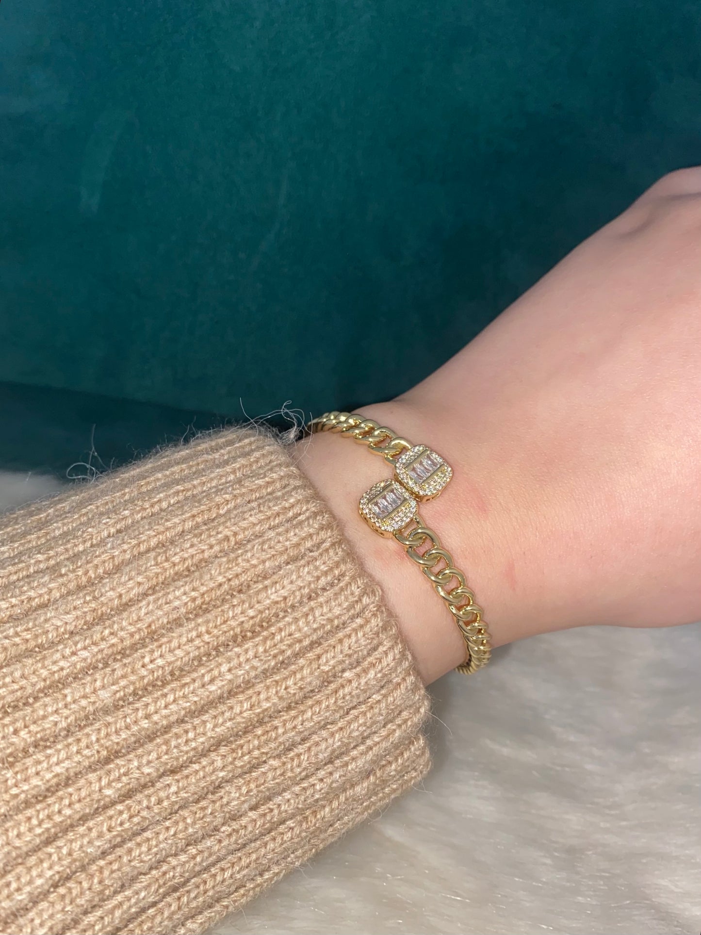 Double Baguette Bangle