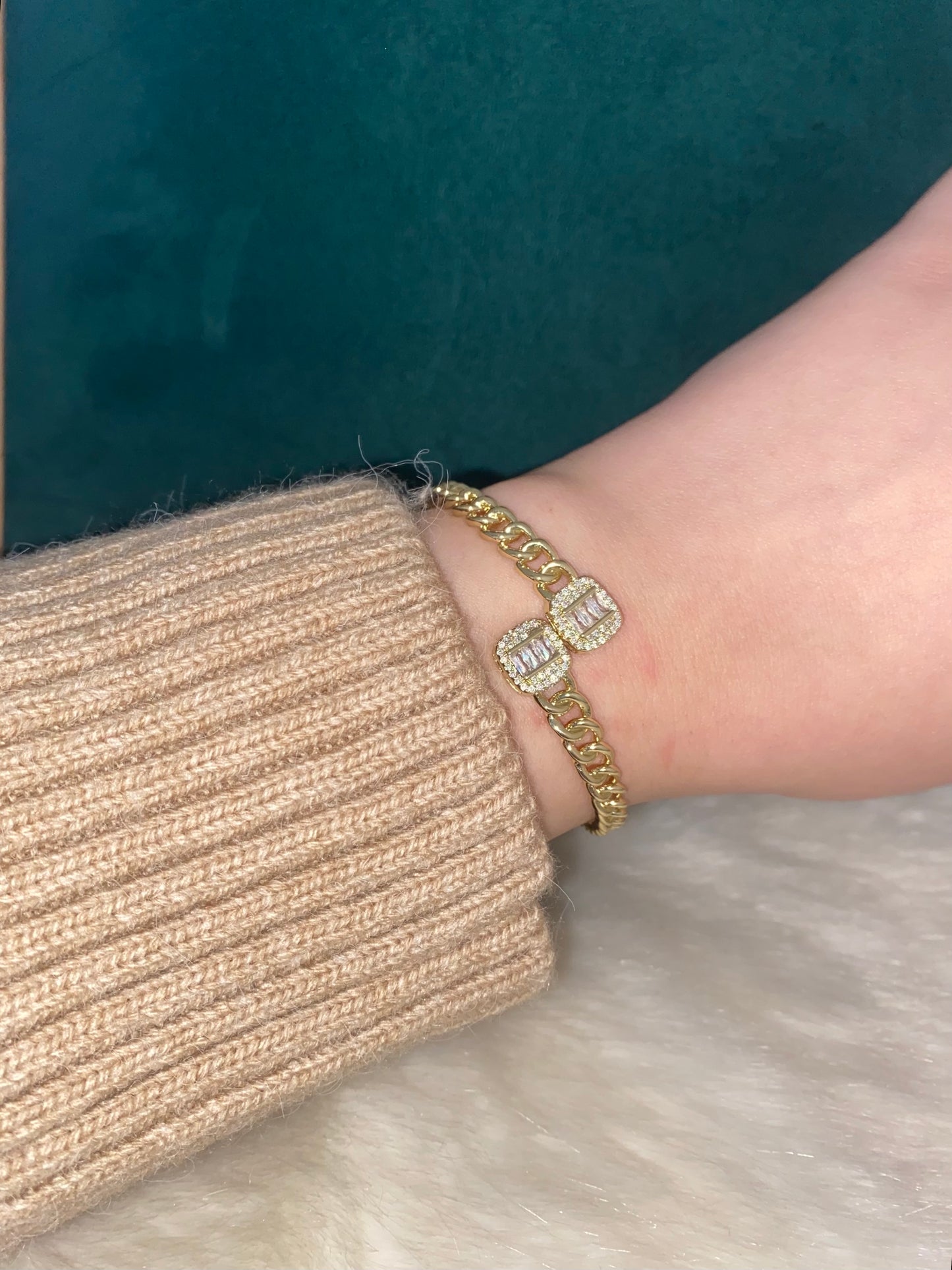 Double Baguette Bangle