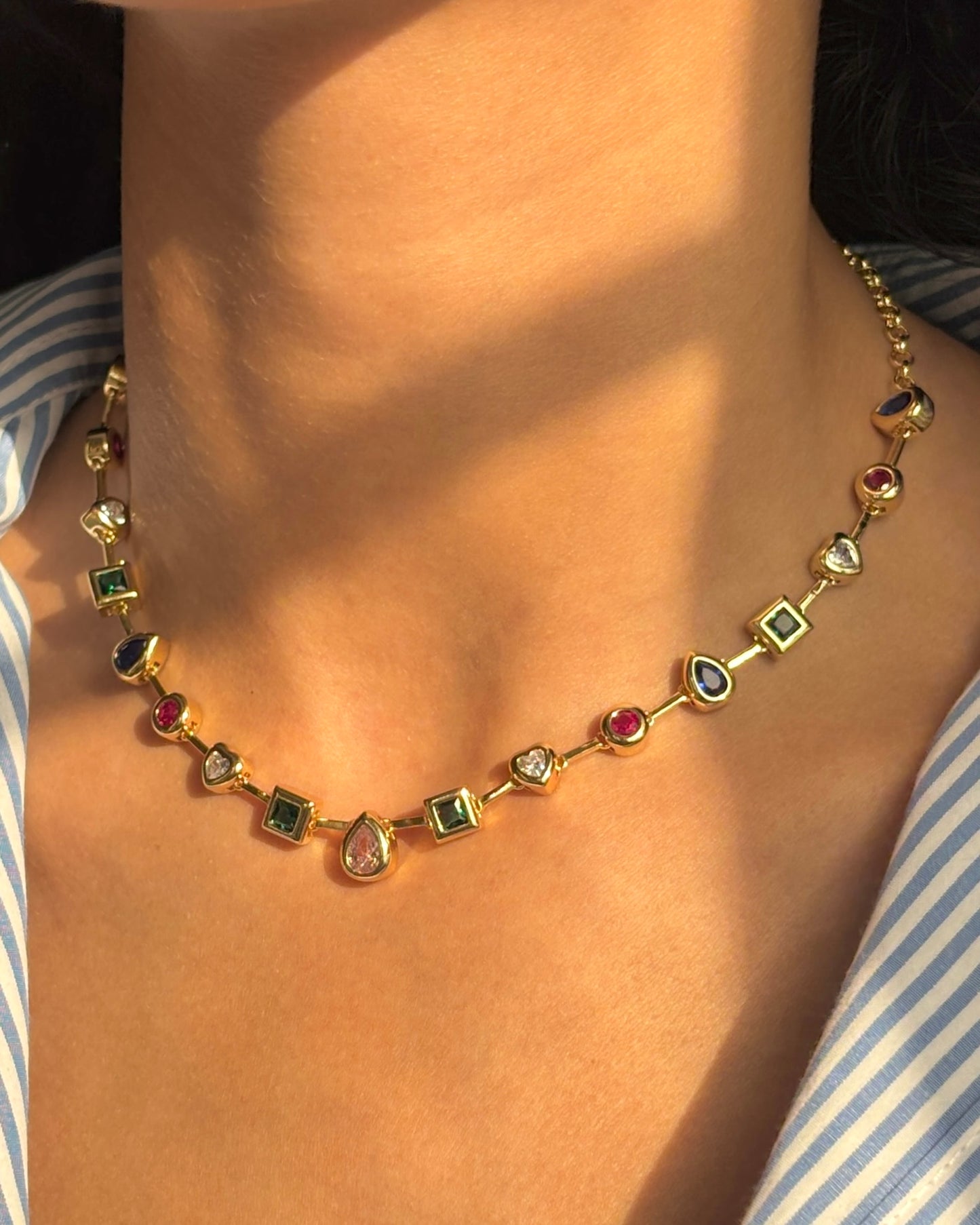 Aphrodite Colored Gems Necklace