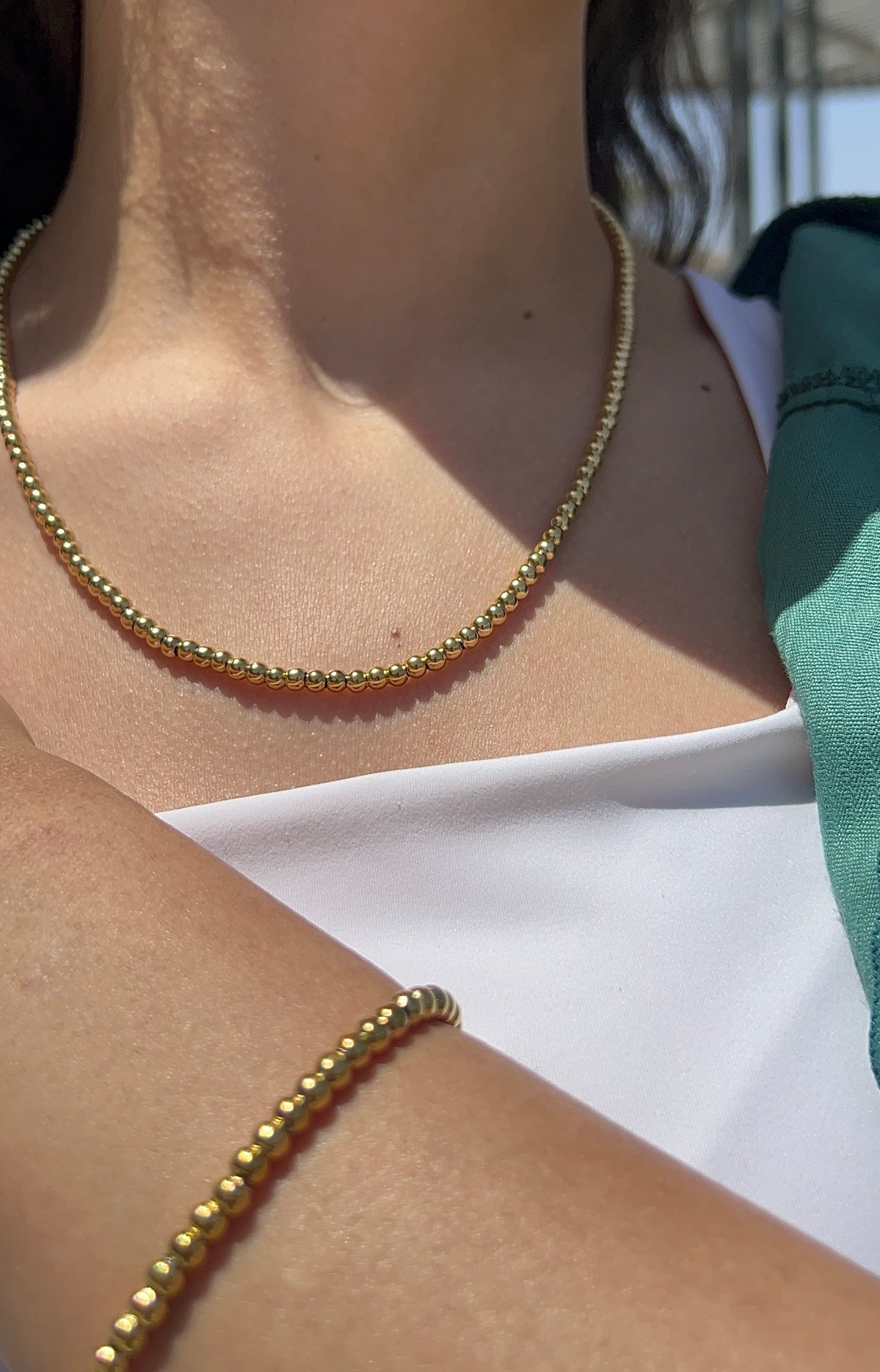 Golden Dots Necklace