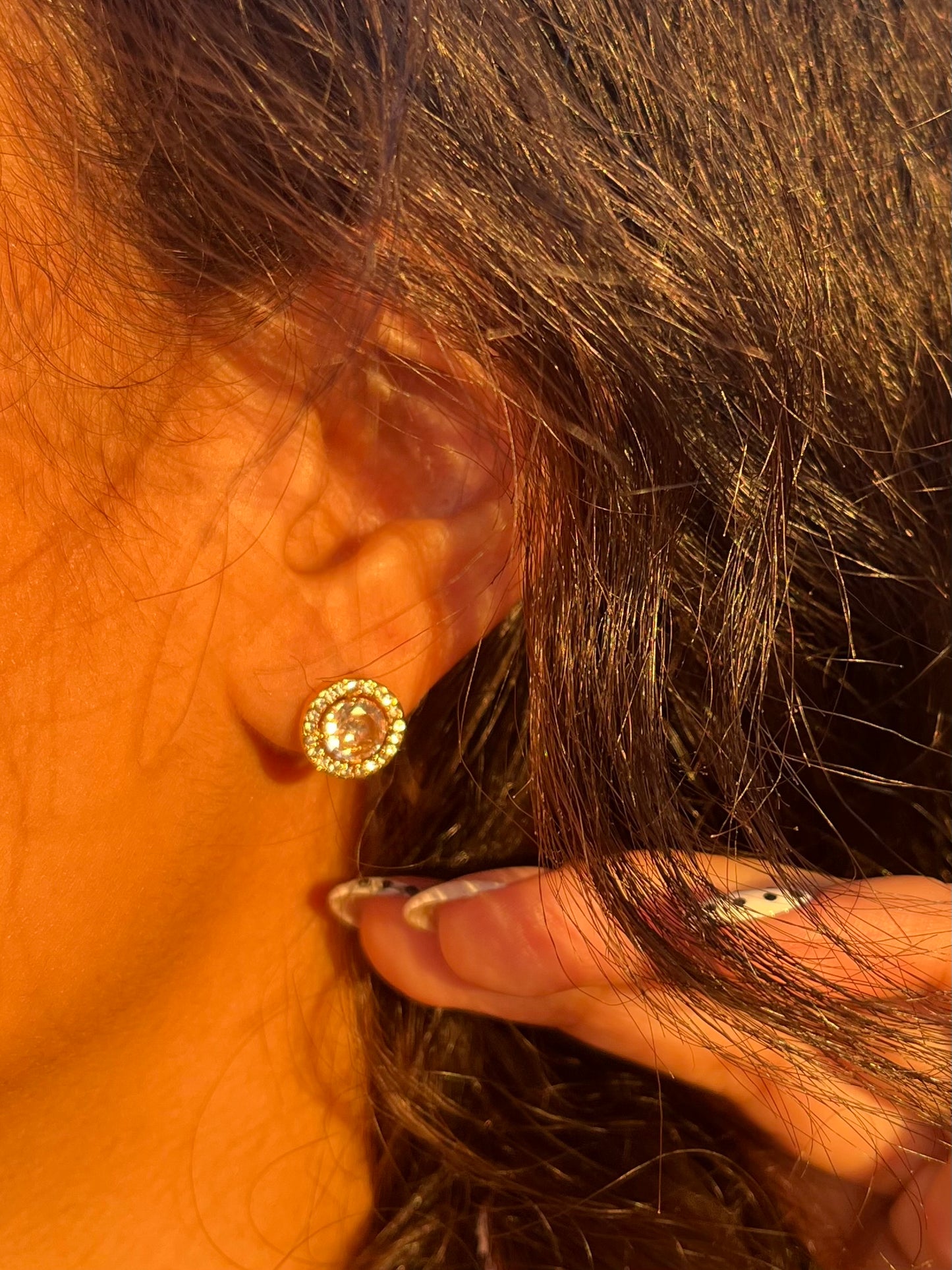 Round Diamond Earrings