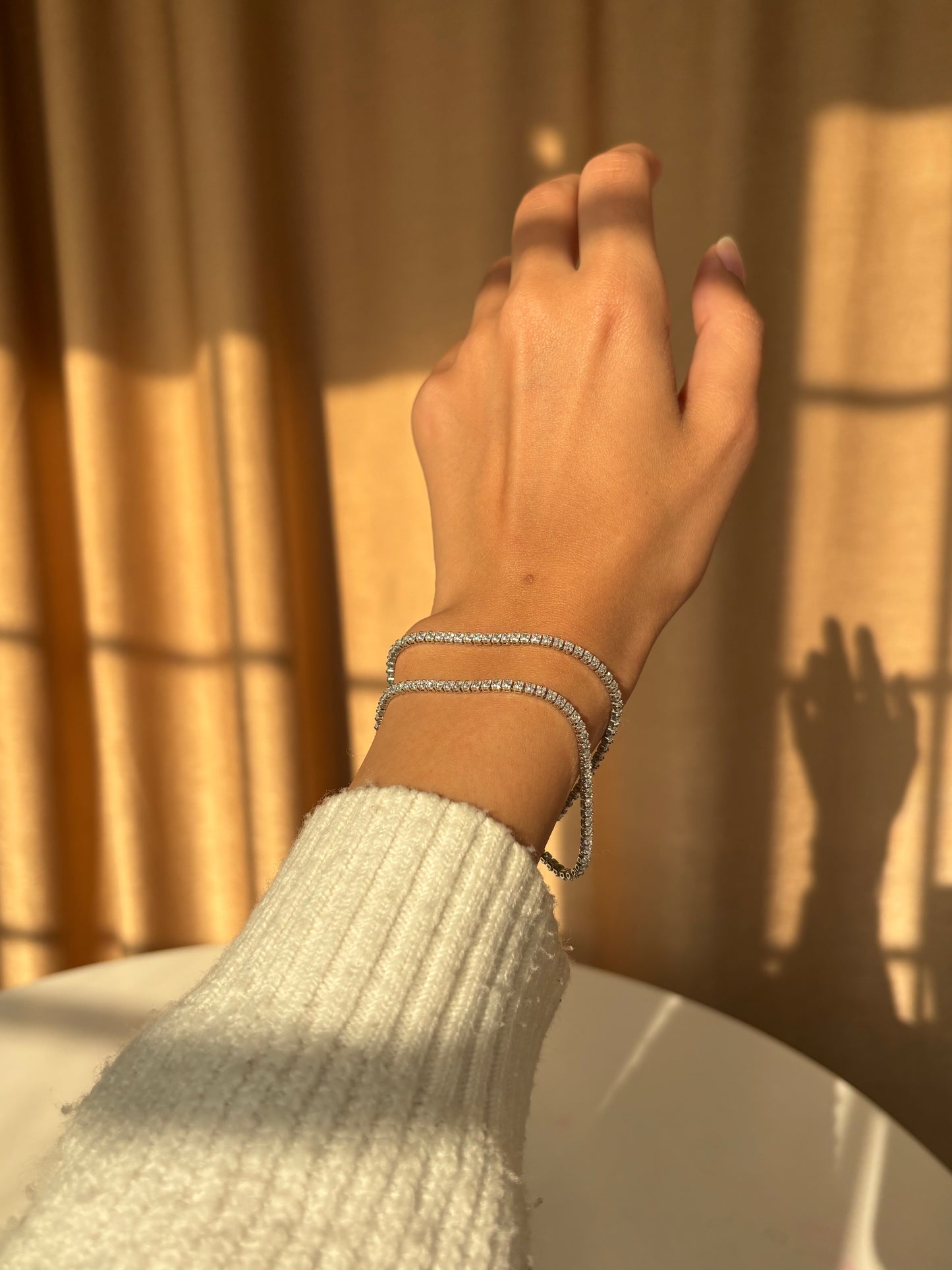 Double Layered Tennis Bracelet