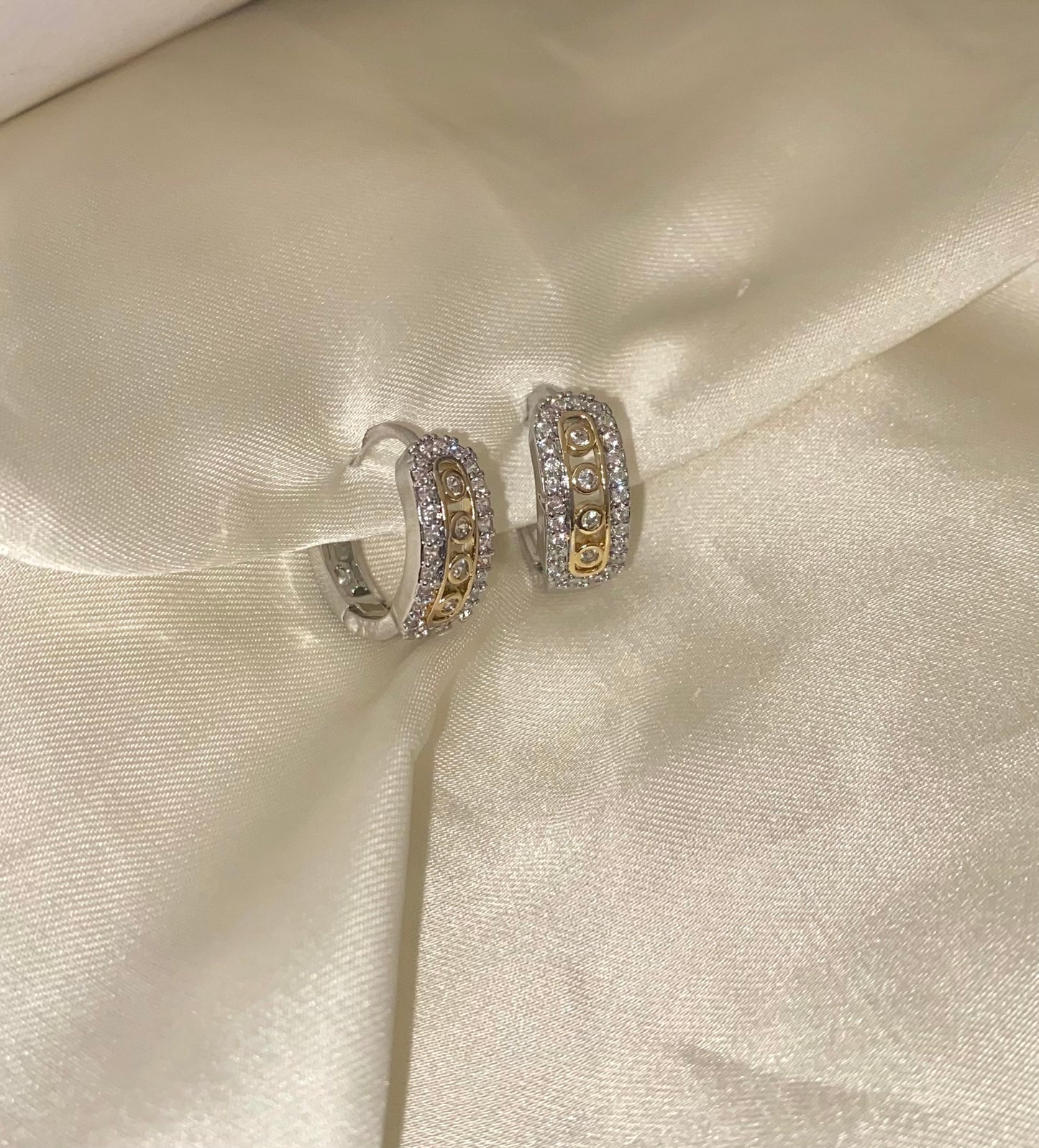 Move silverxgold Earrings