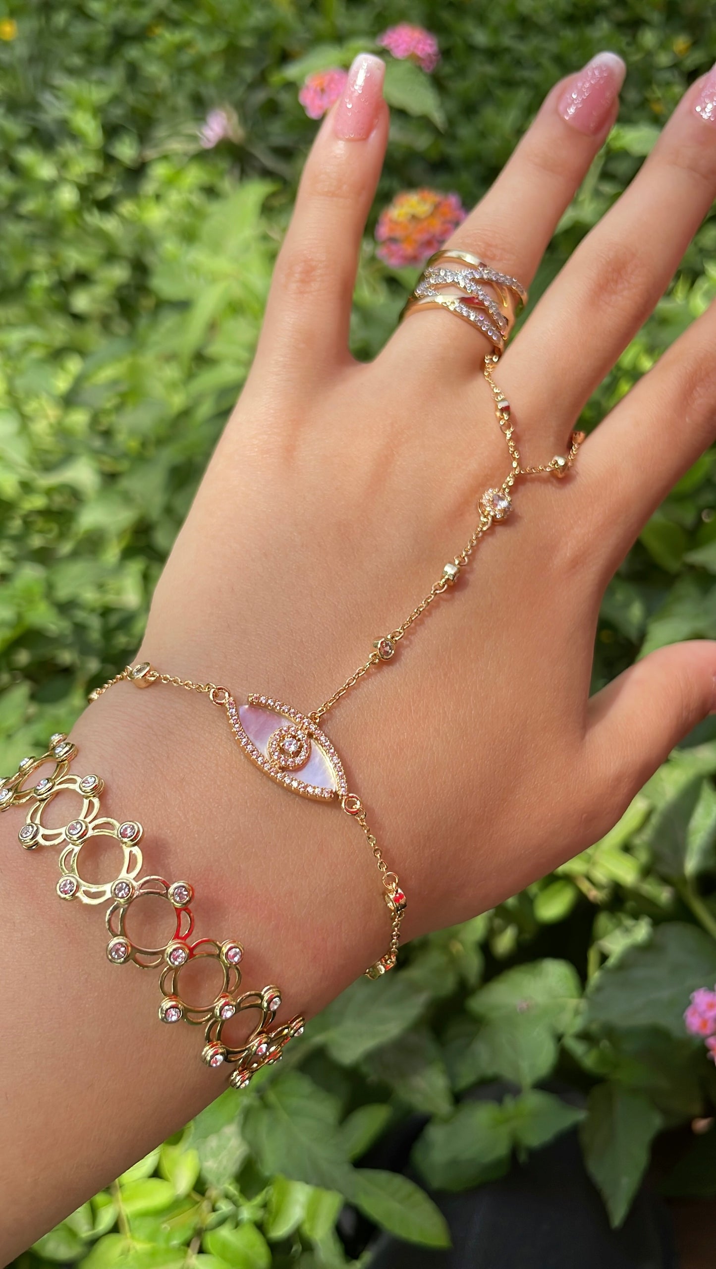 Evil Eye Hand Chain