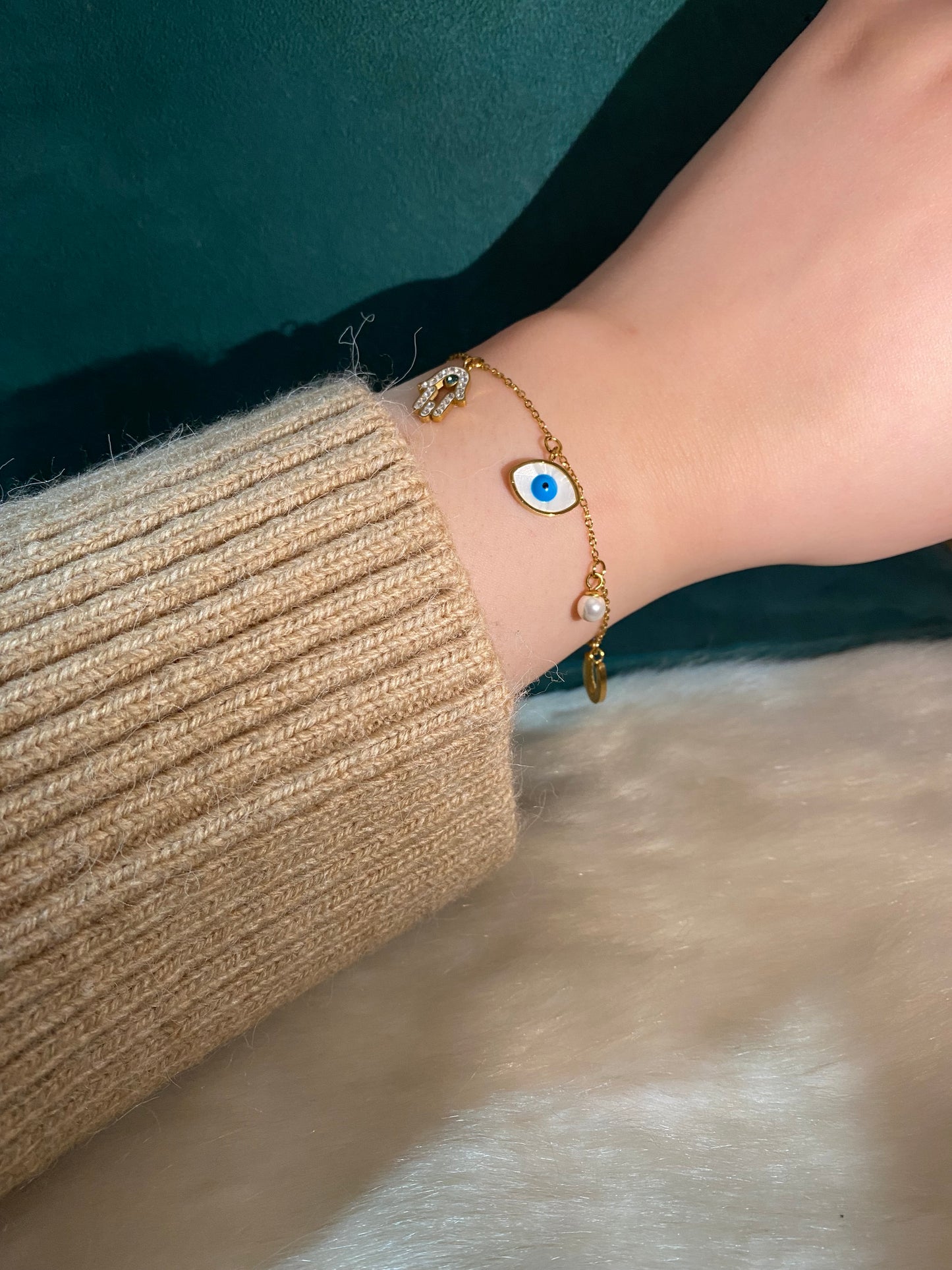 Evil Eye & Moonlight Bracelet