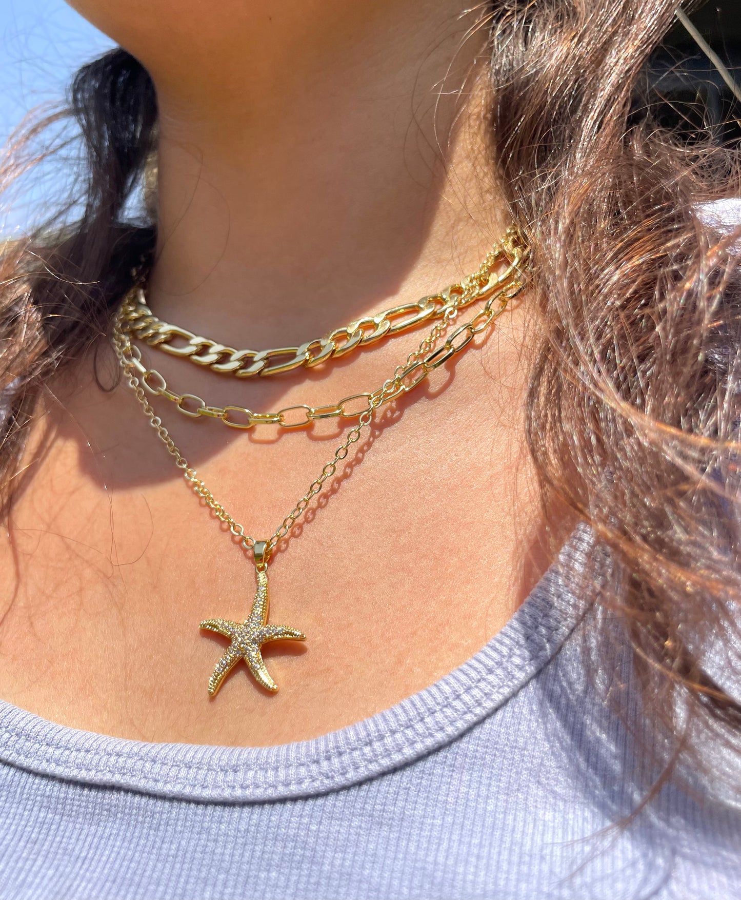 Starfish Layered Necklace