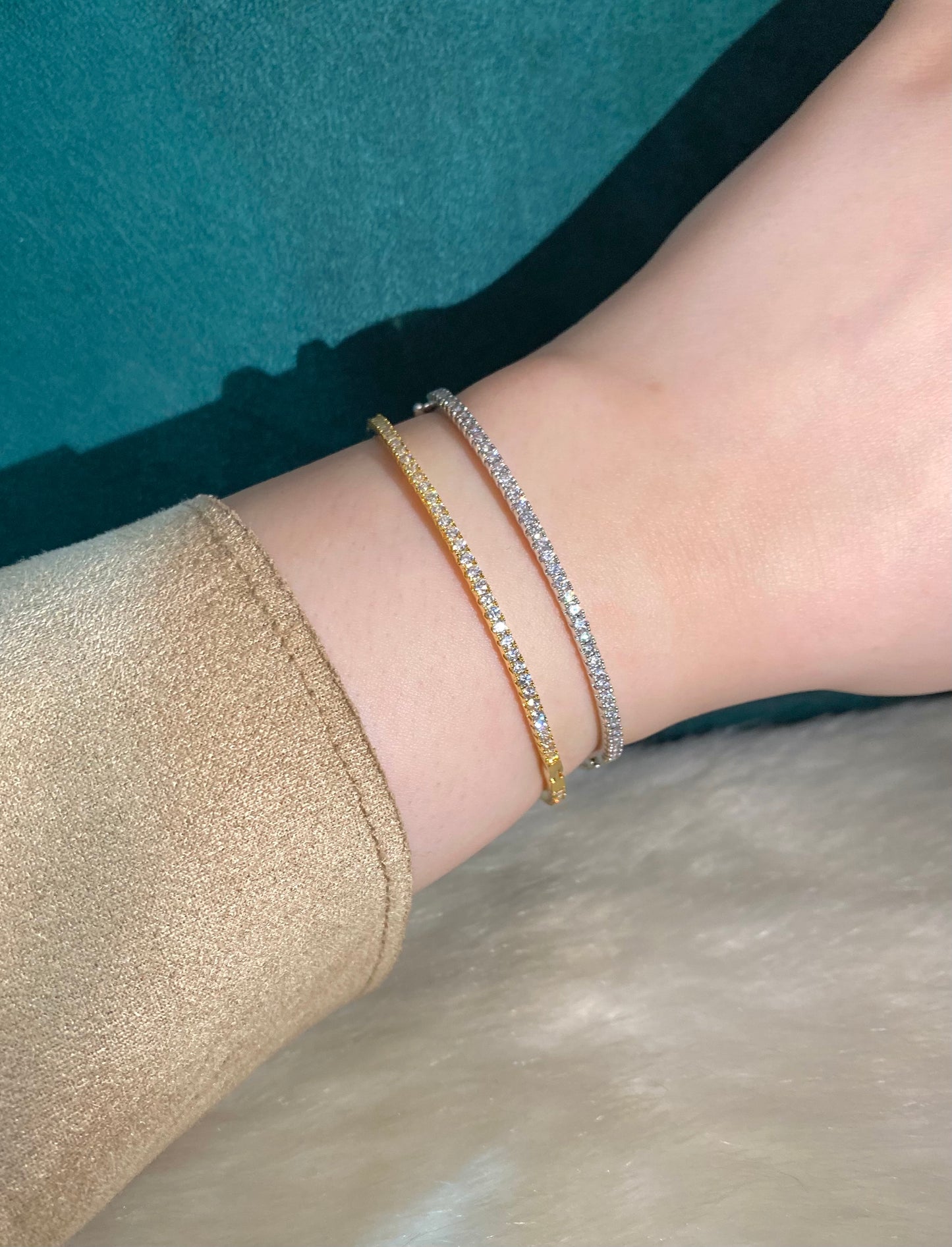 Thin Tennis Bangle