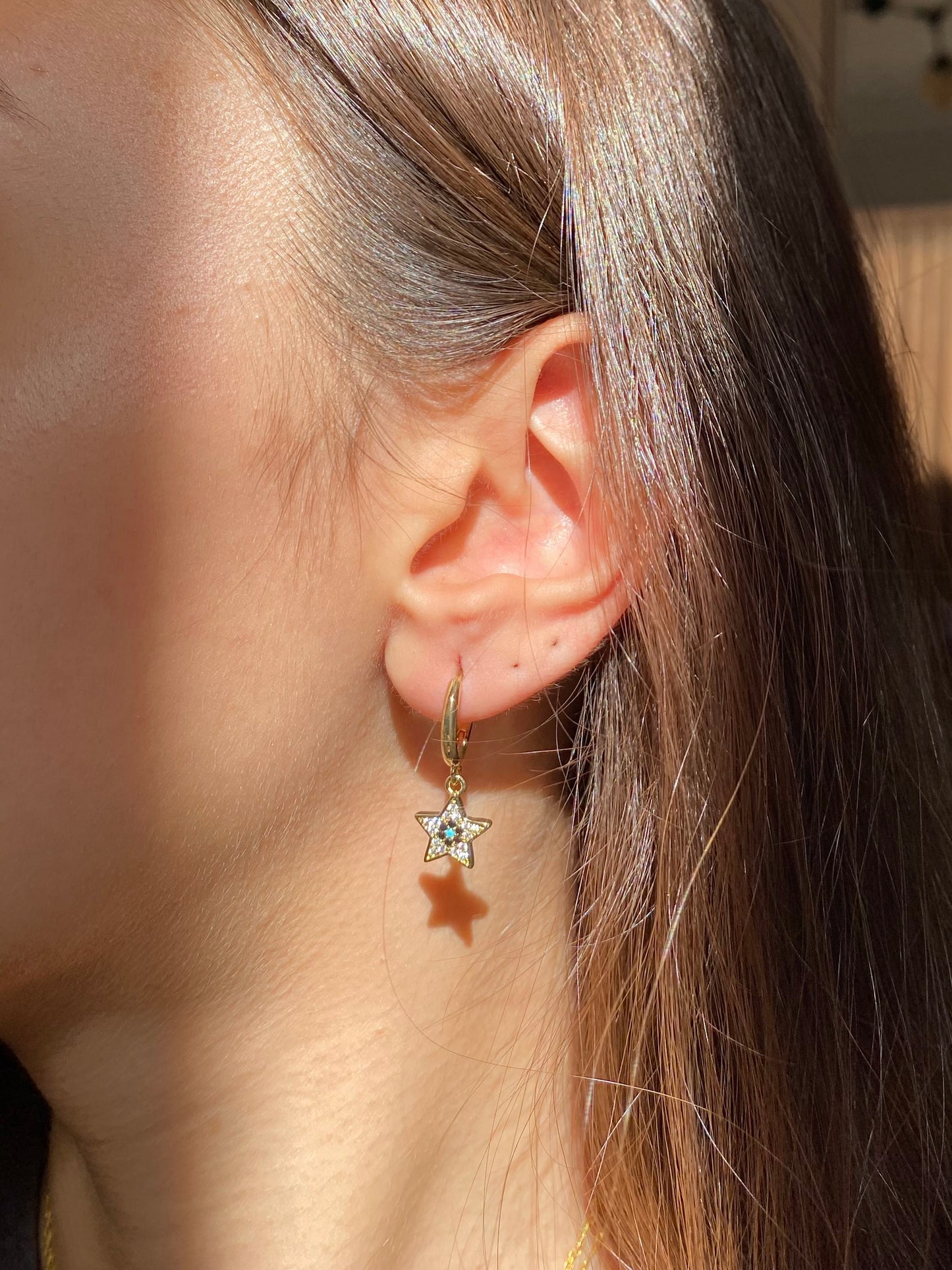 Blue Star Earrings