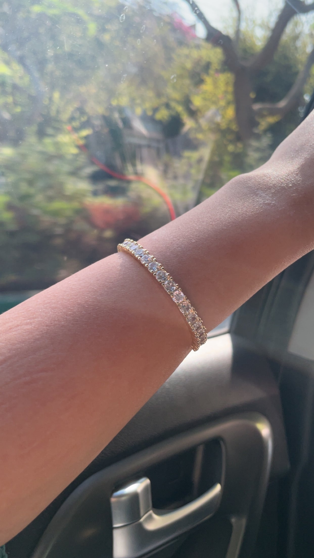 Gold Tennis Bangle