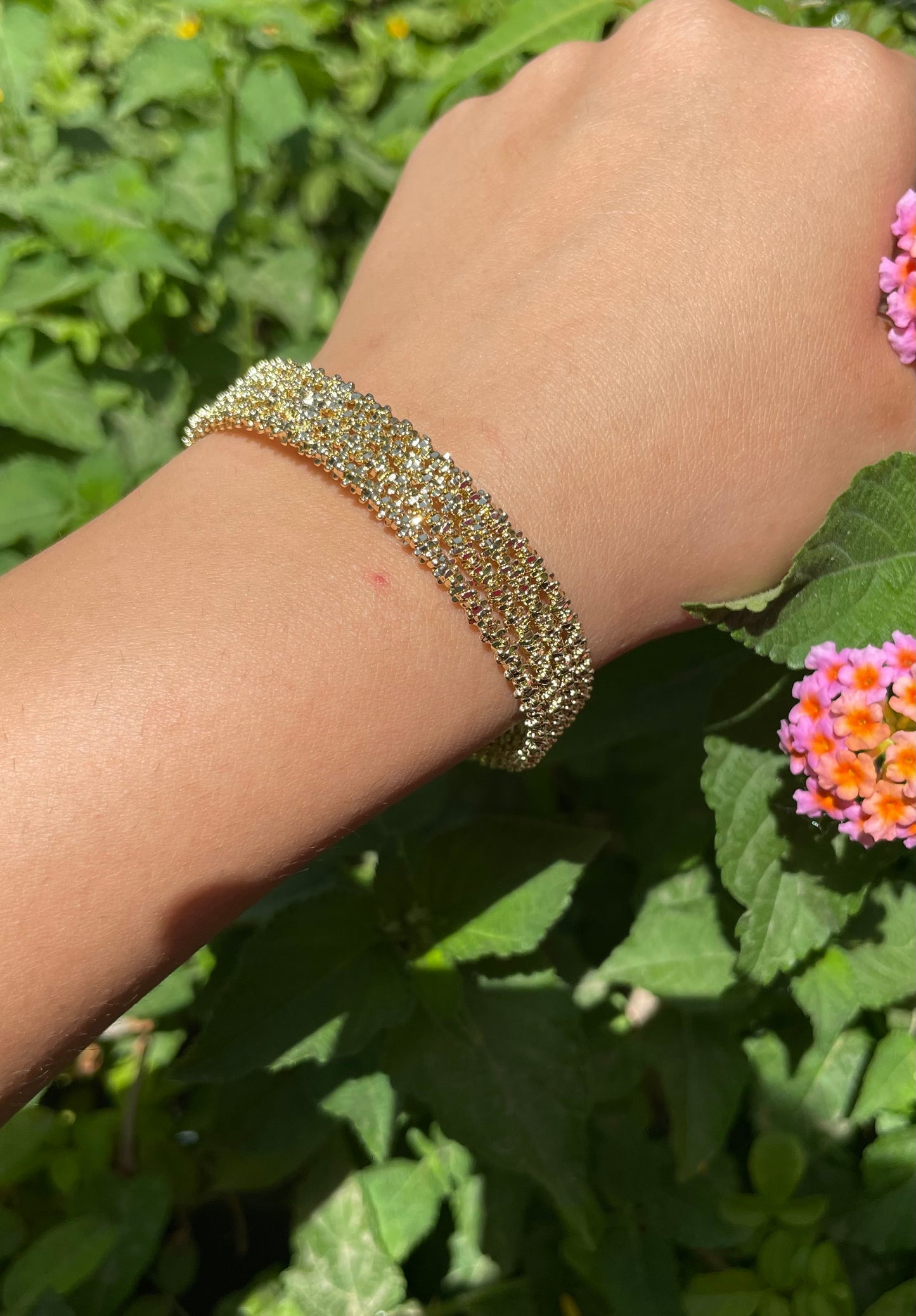 Bling Bling Thick Bangle