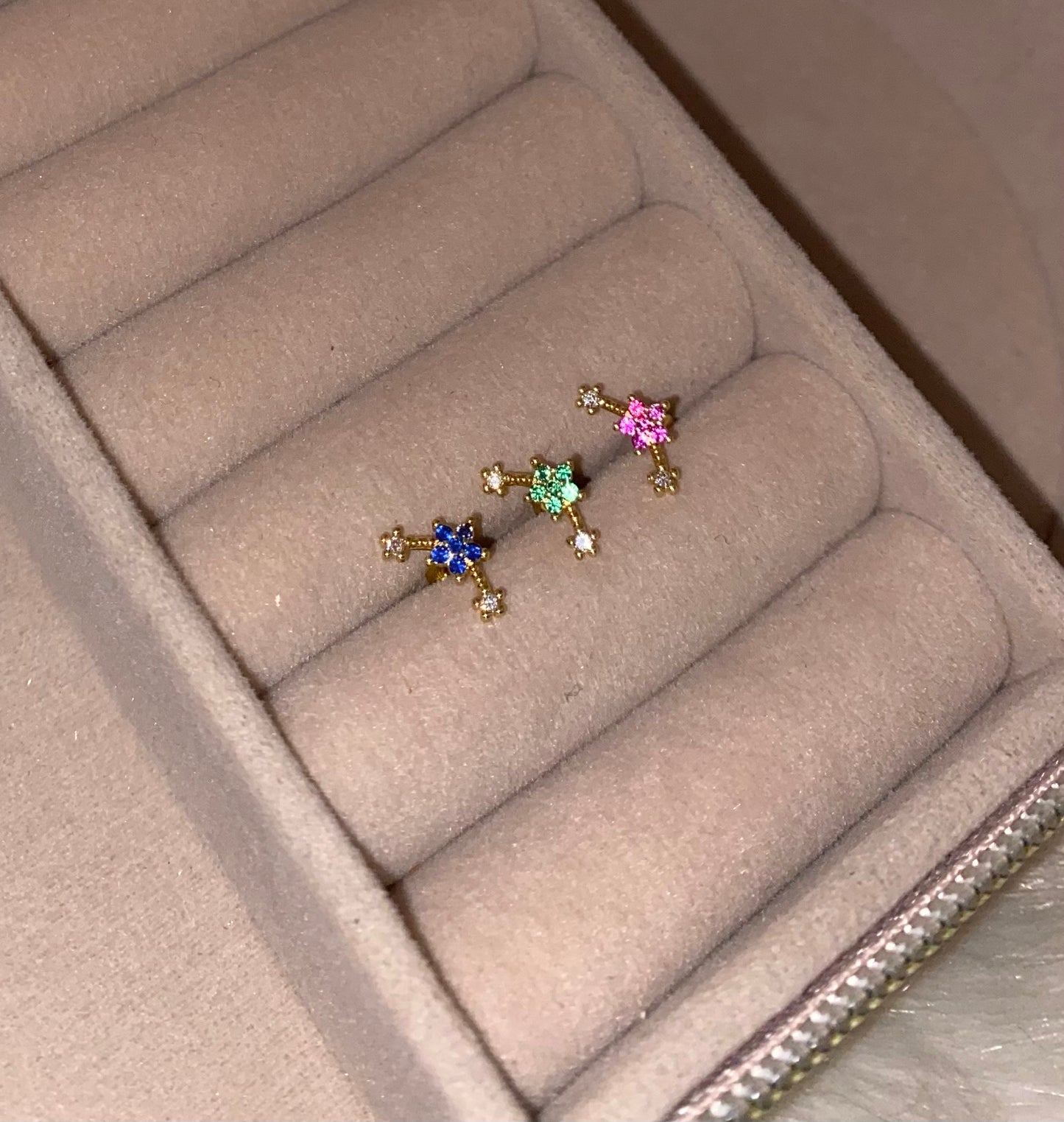 Blue star single piercing