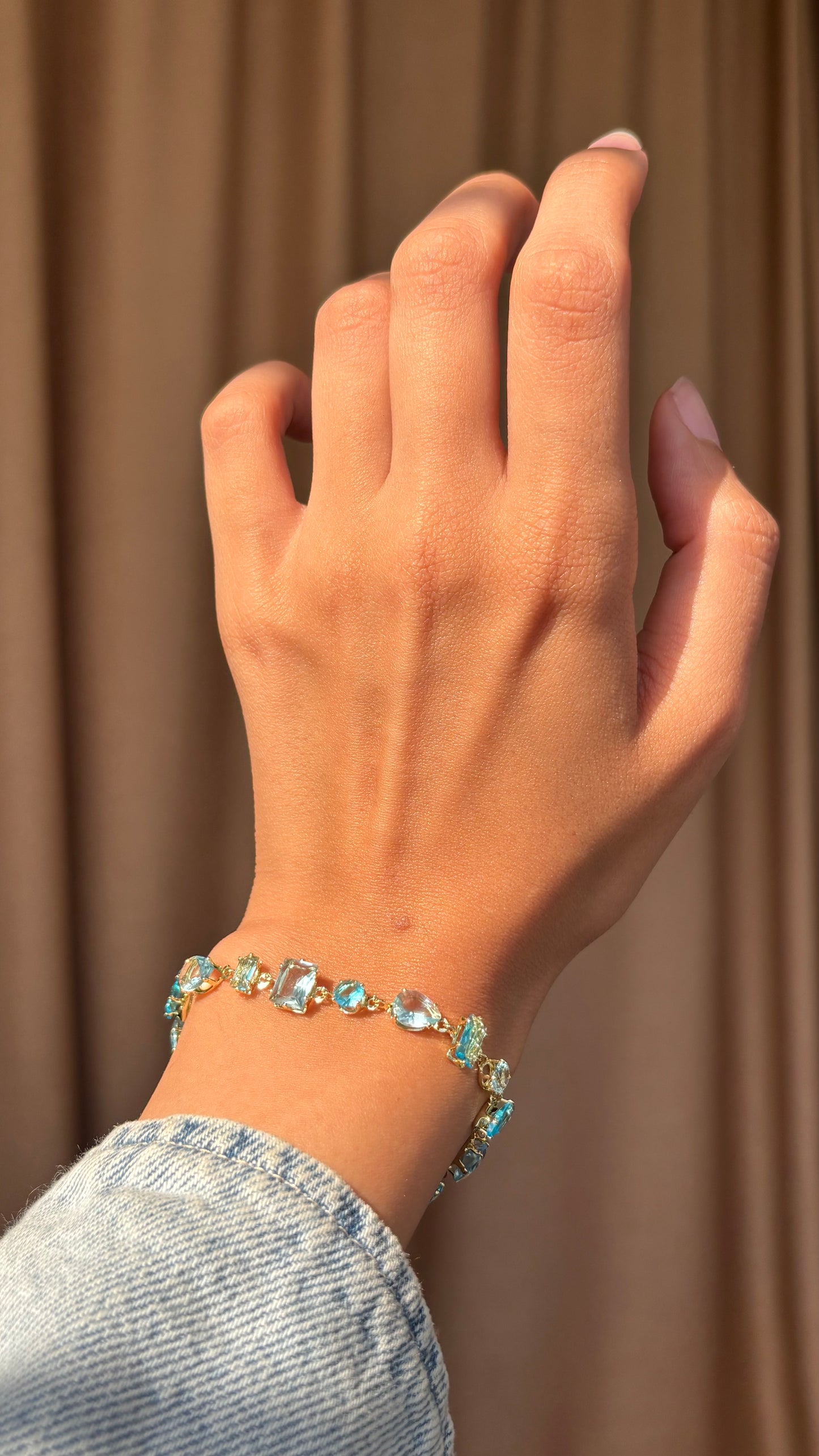Blue diamonds bracelet