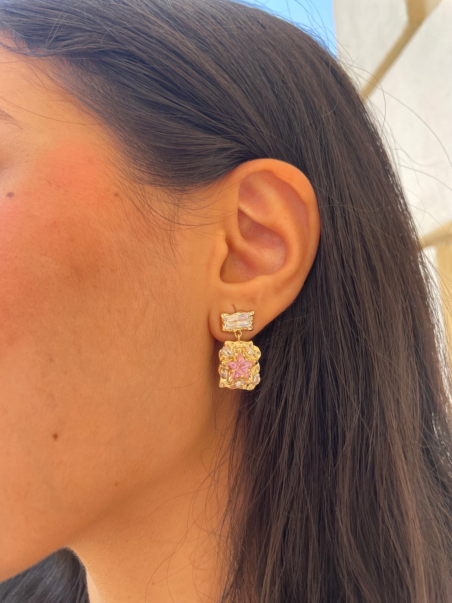 Pink Aura Earrings