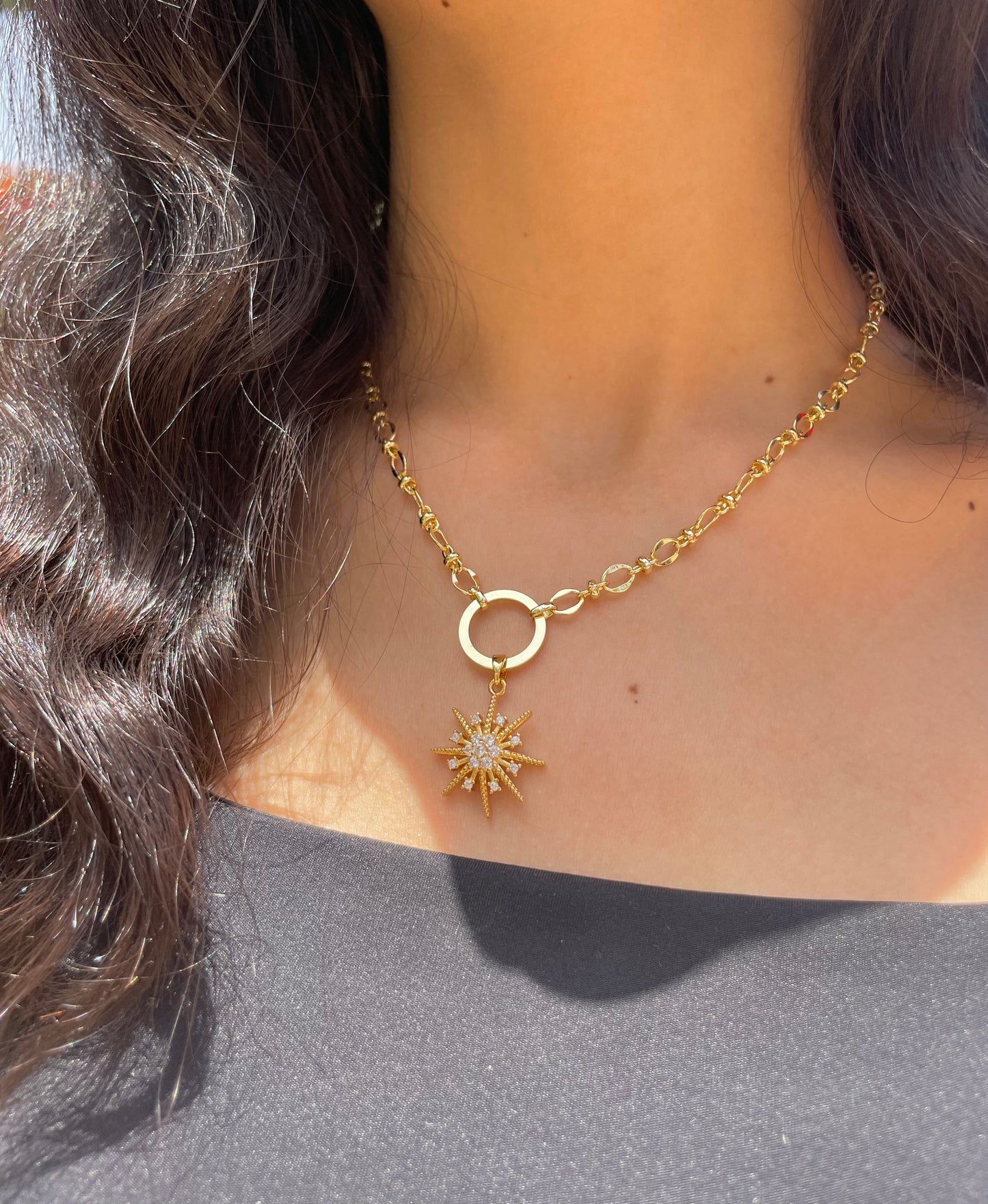 قلادة سلسلة ندفة الثلج