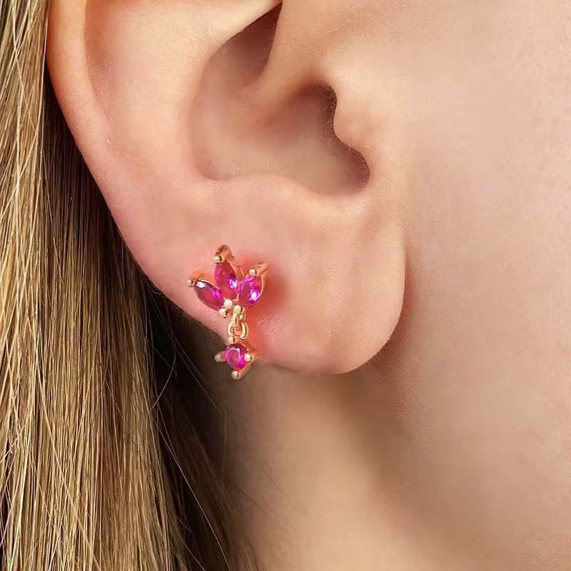 Ruby Flower Piercing
