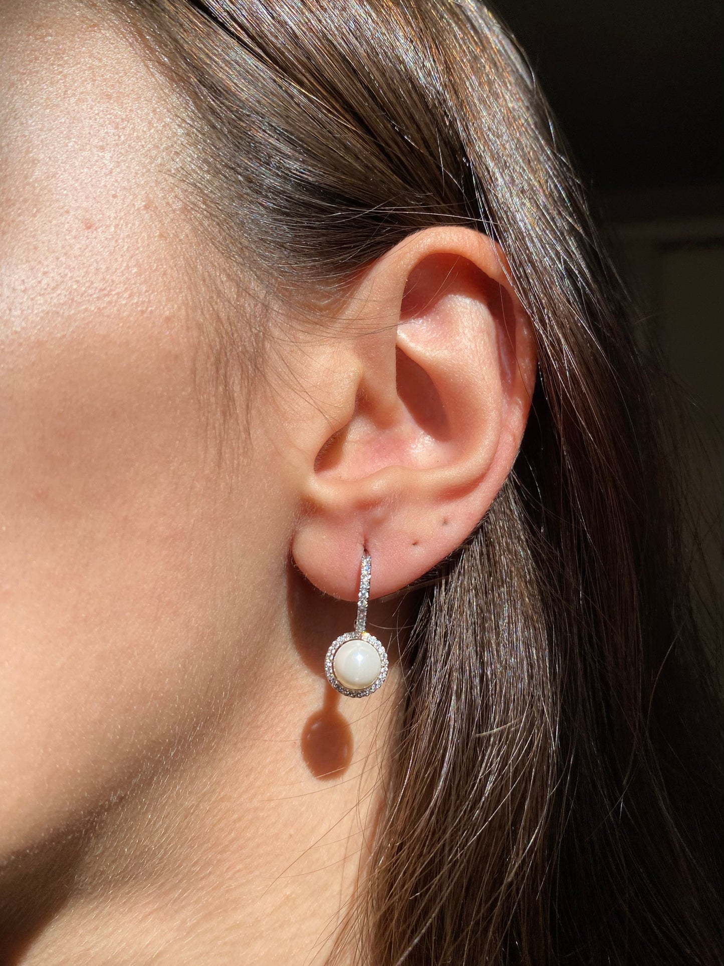 Pearl Silver Earrings