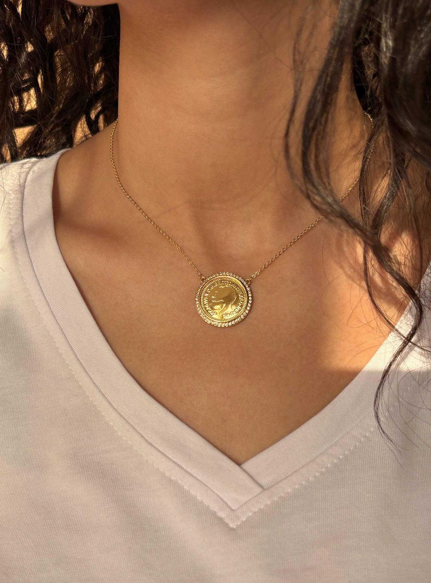 Coin Gold Necklace