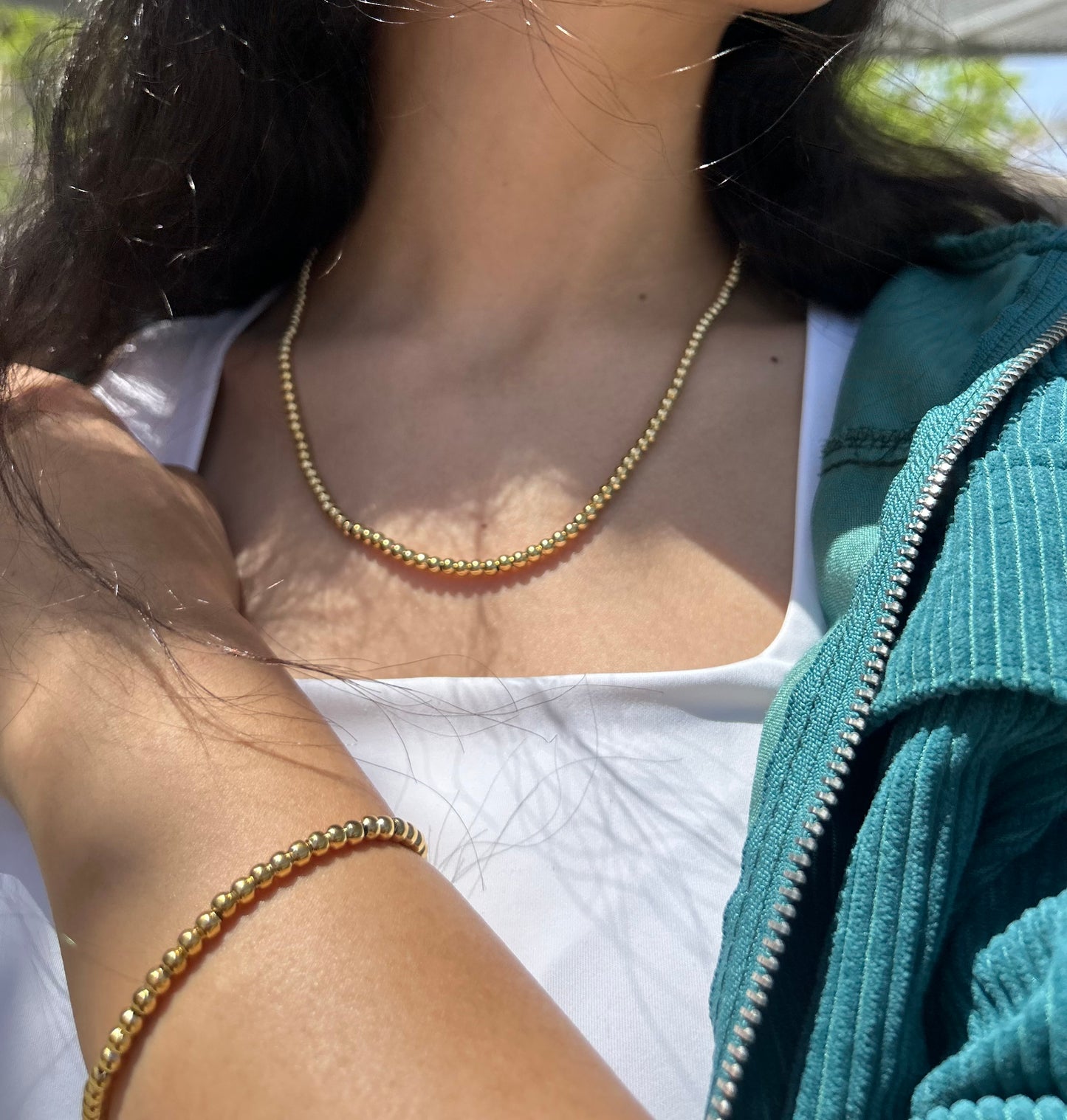 Golden Dots Necklace
