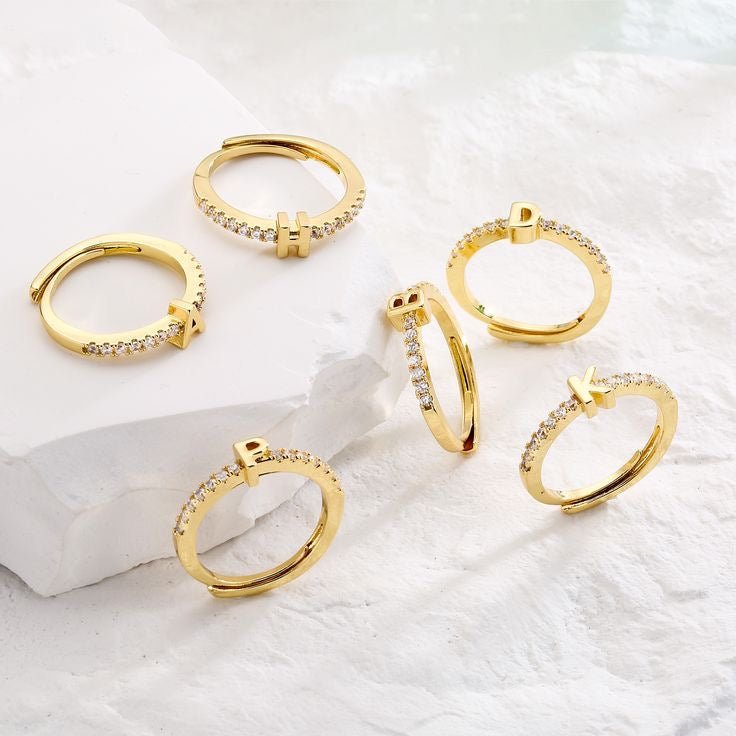 Initial Rings Gold