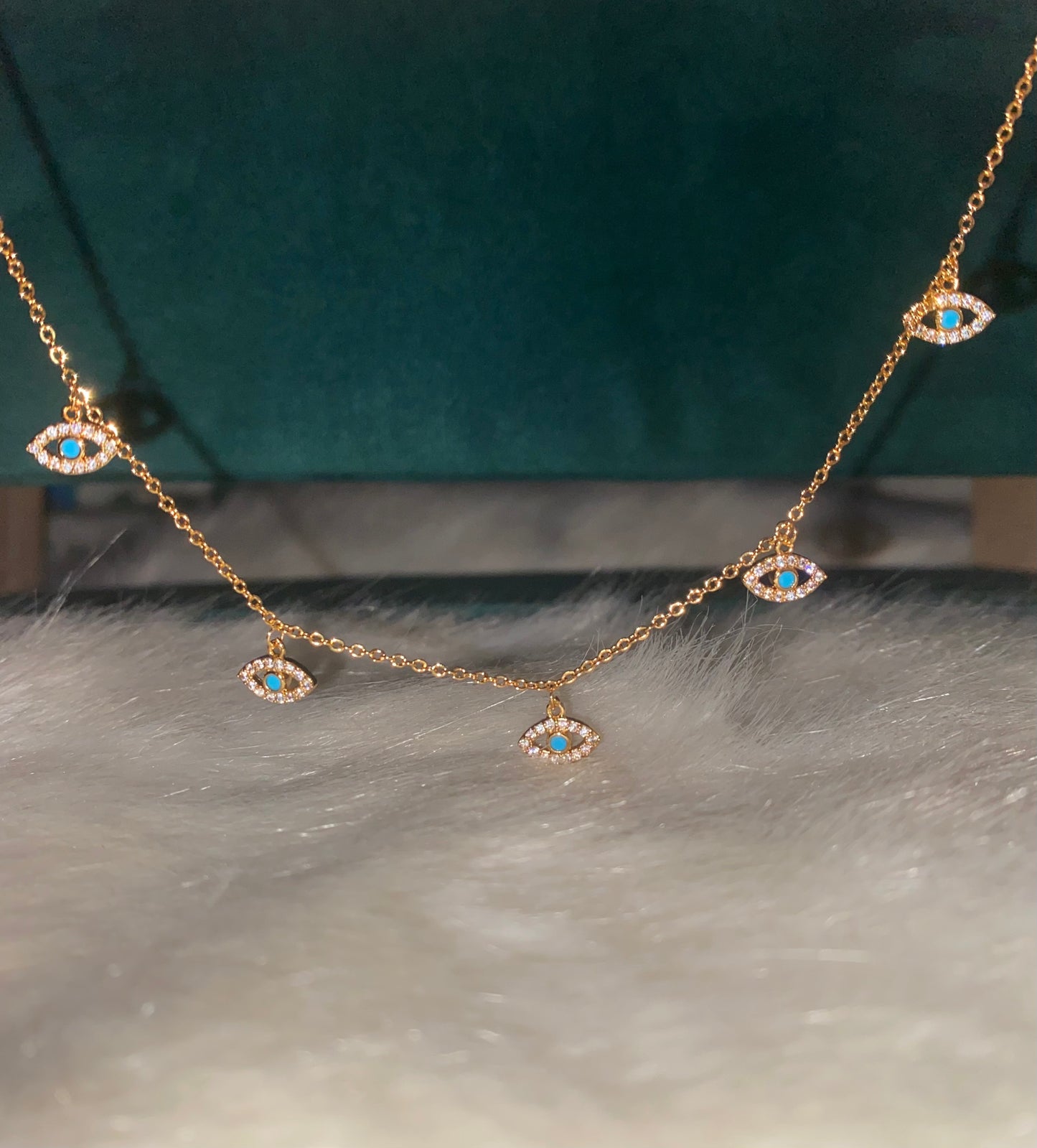 Blue Evil Eye Necklace