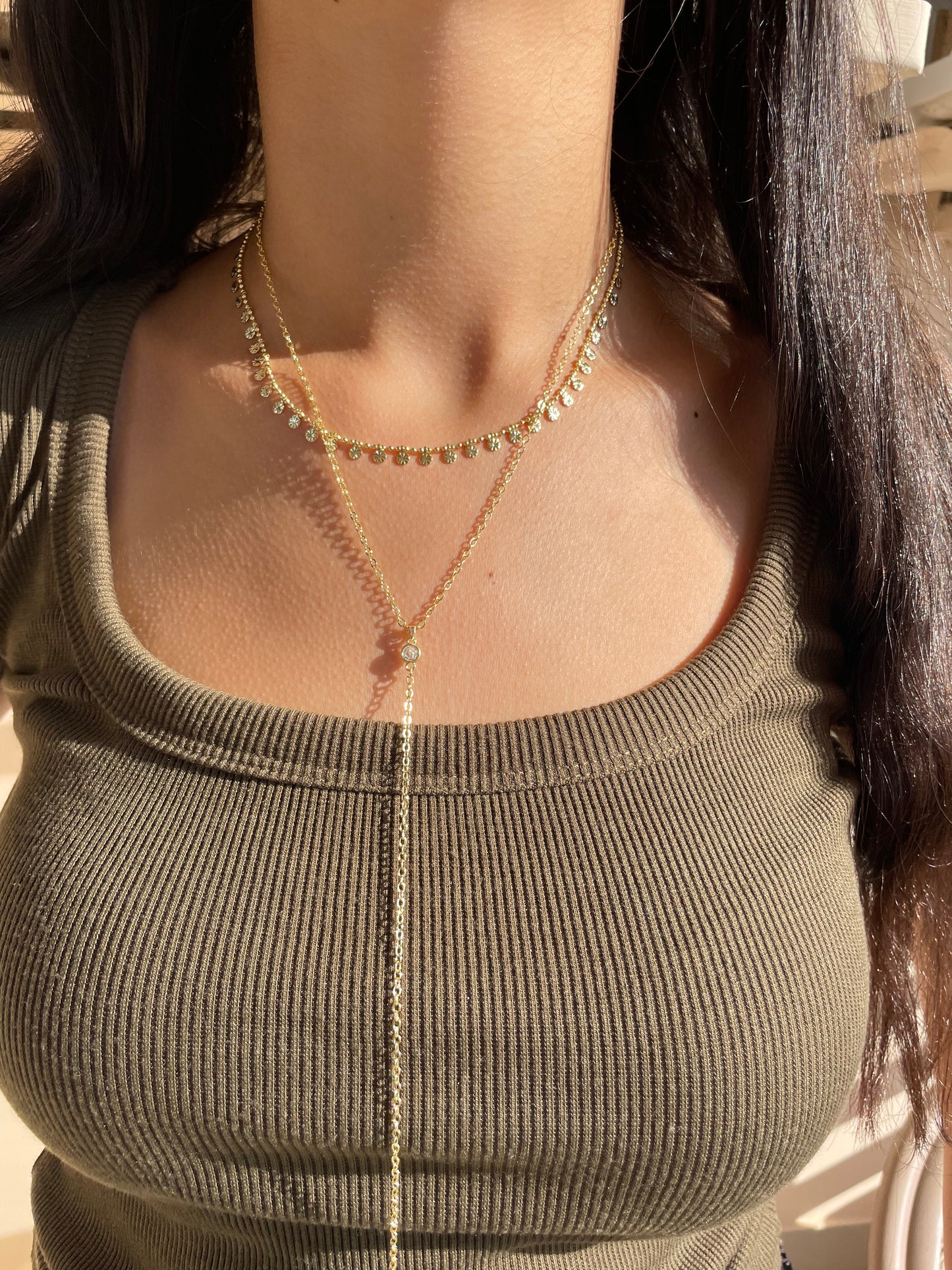 Mini Coins Drop Necklace