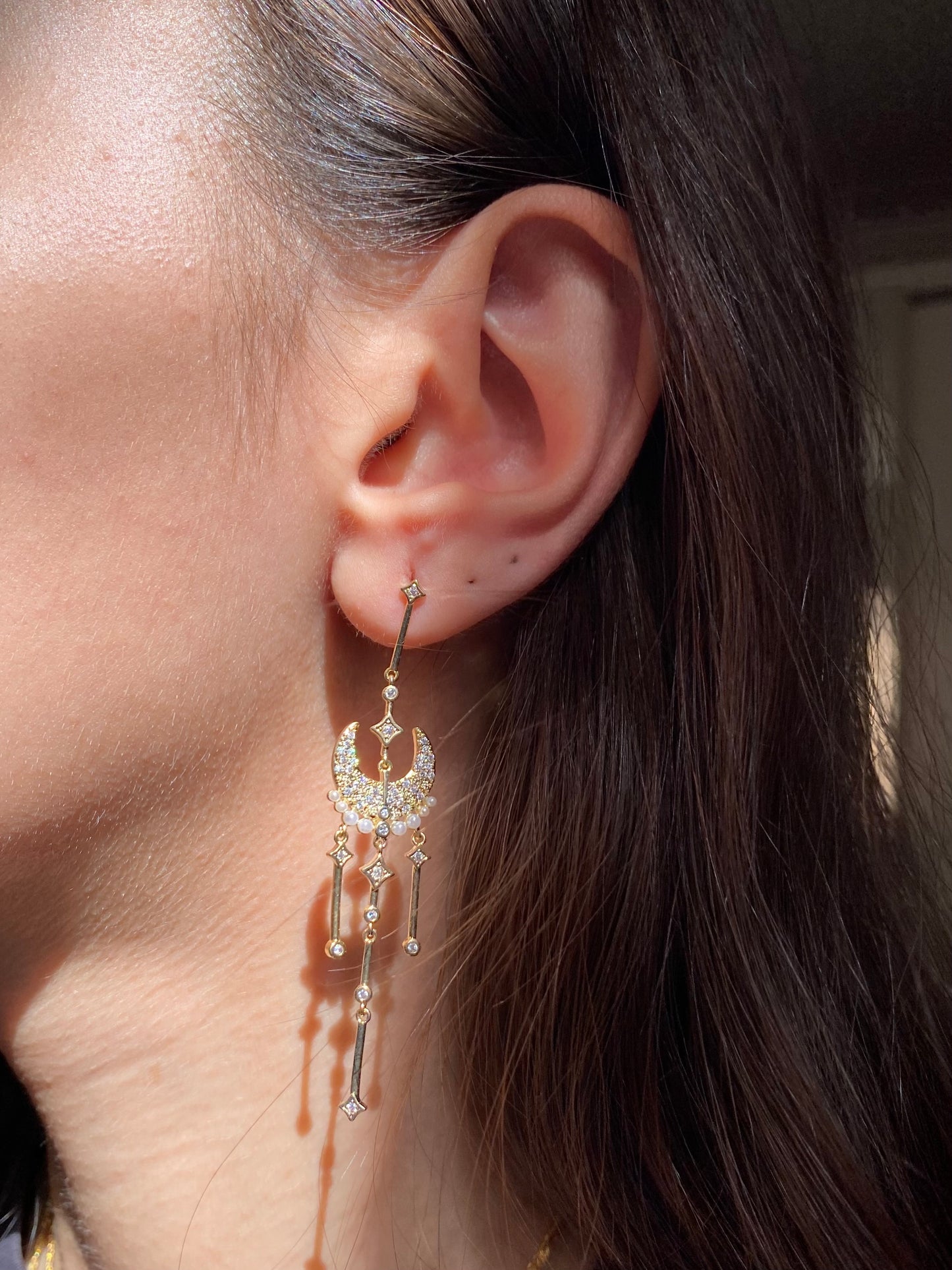 Star Pearl Earrings