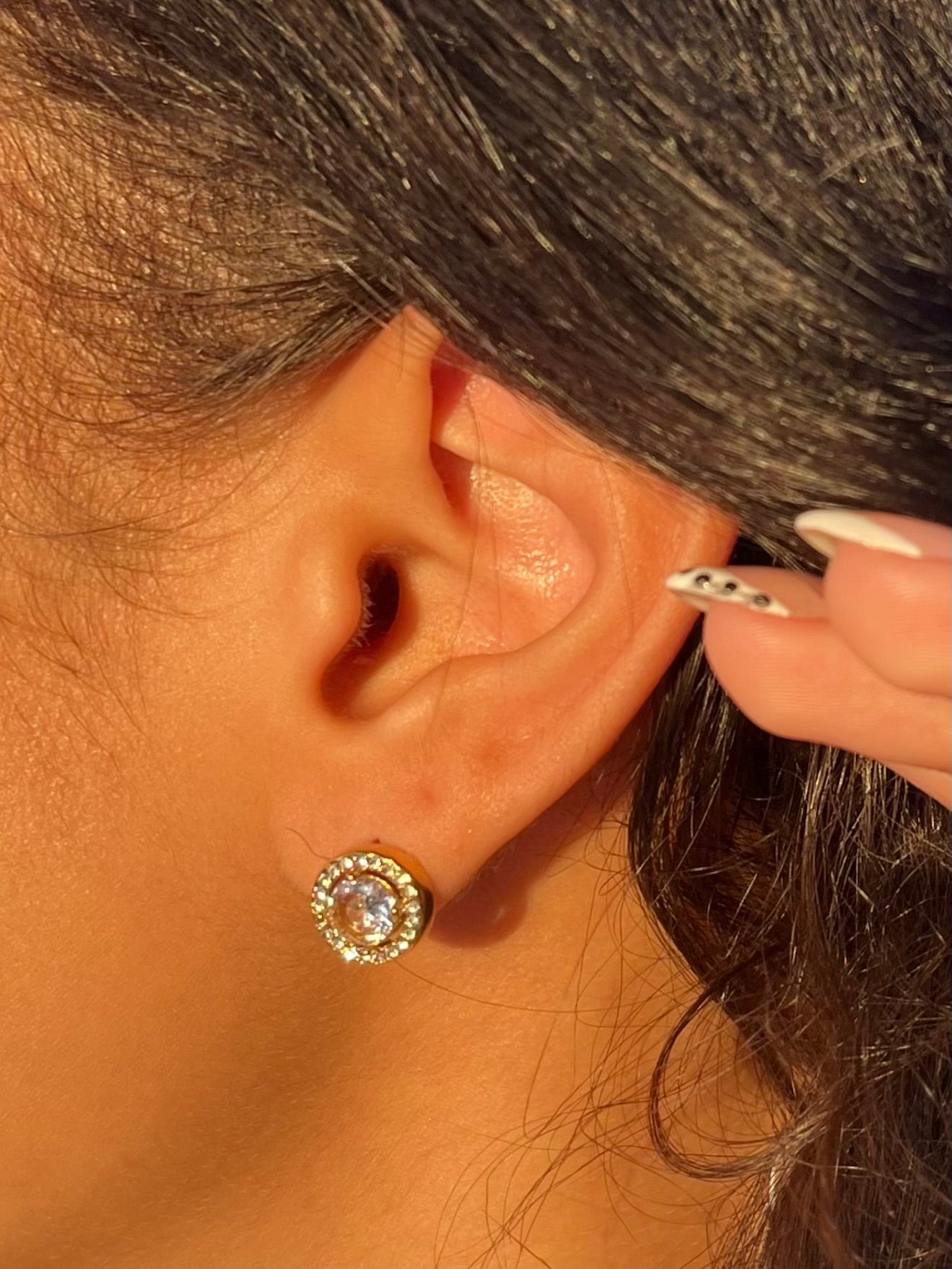 Round Diamond Earrings