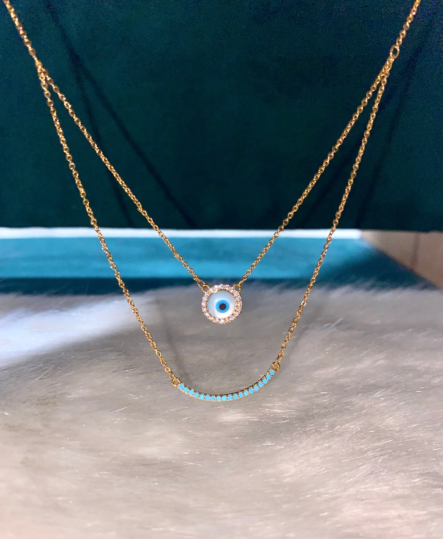 Evil Eye Layered Necklace