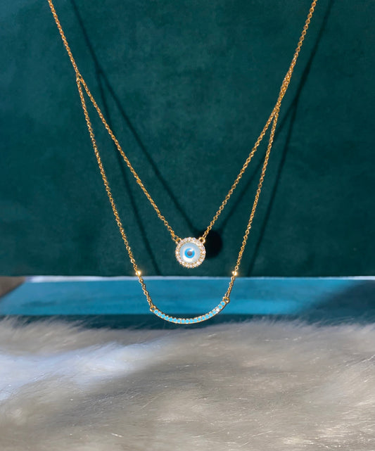 Evil Eye Layered Necklace