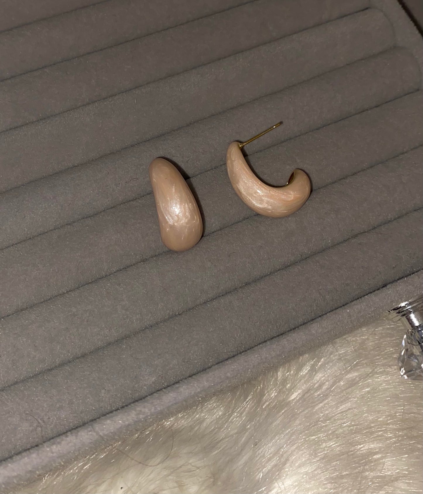 Tear Drop Marble Earrings