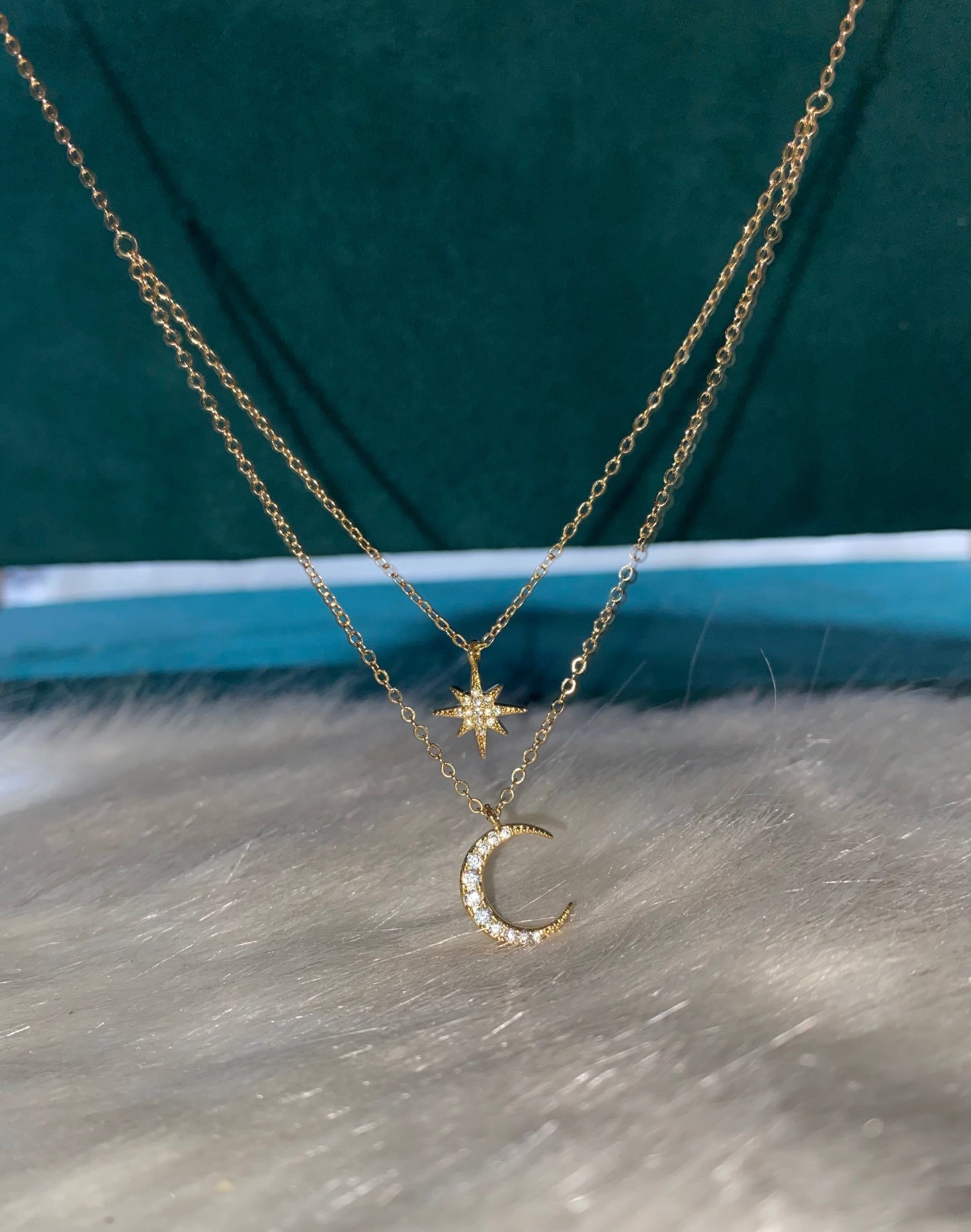 Crescent Stars Necklace