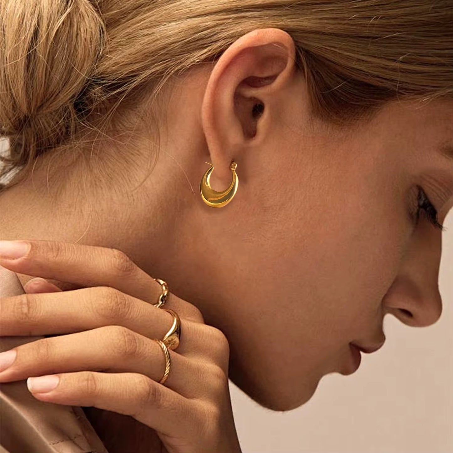 Gold Hoop Earrings