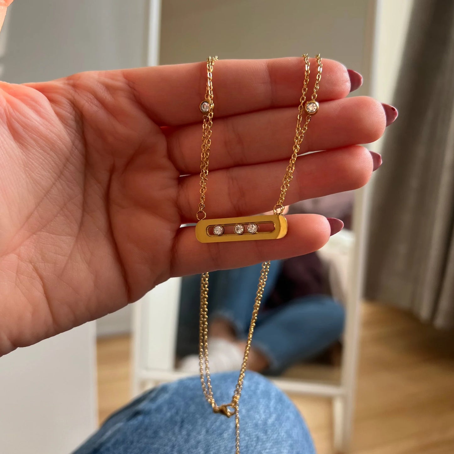 Diamond Baby Move Necklace